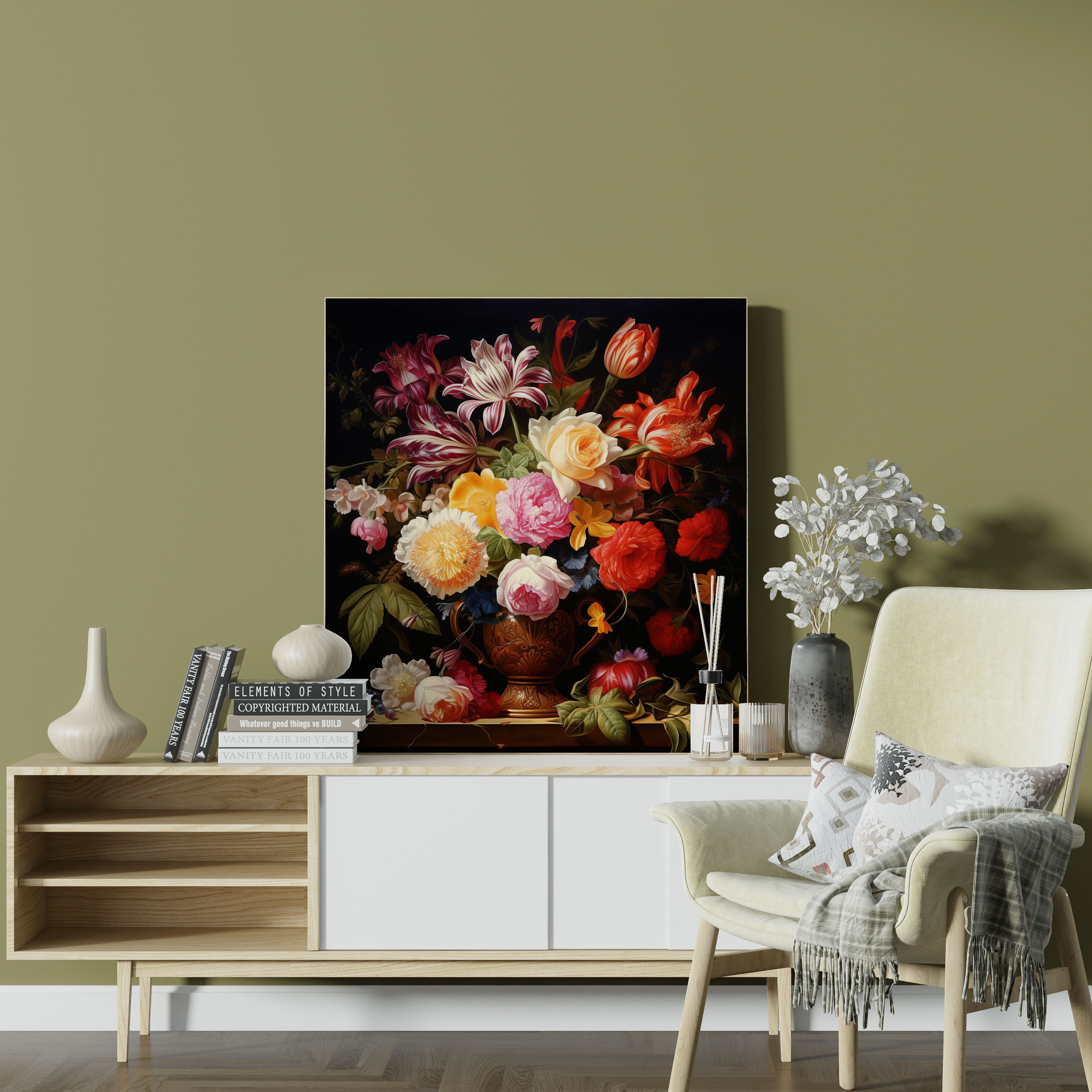 Renaissance Floral Still Life Canvas Print - Renaissance, Renaissance, Home Decoration, Canvas Wall Art