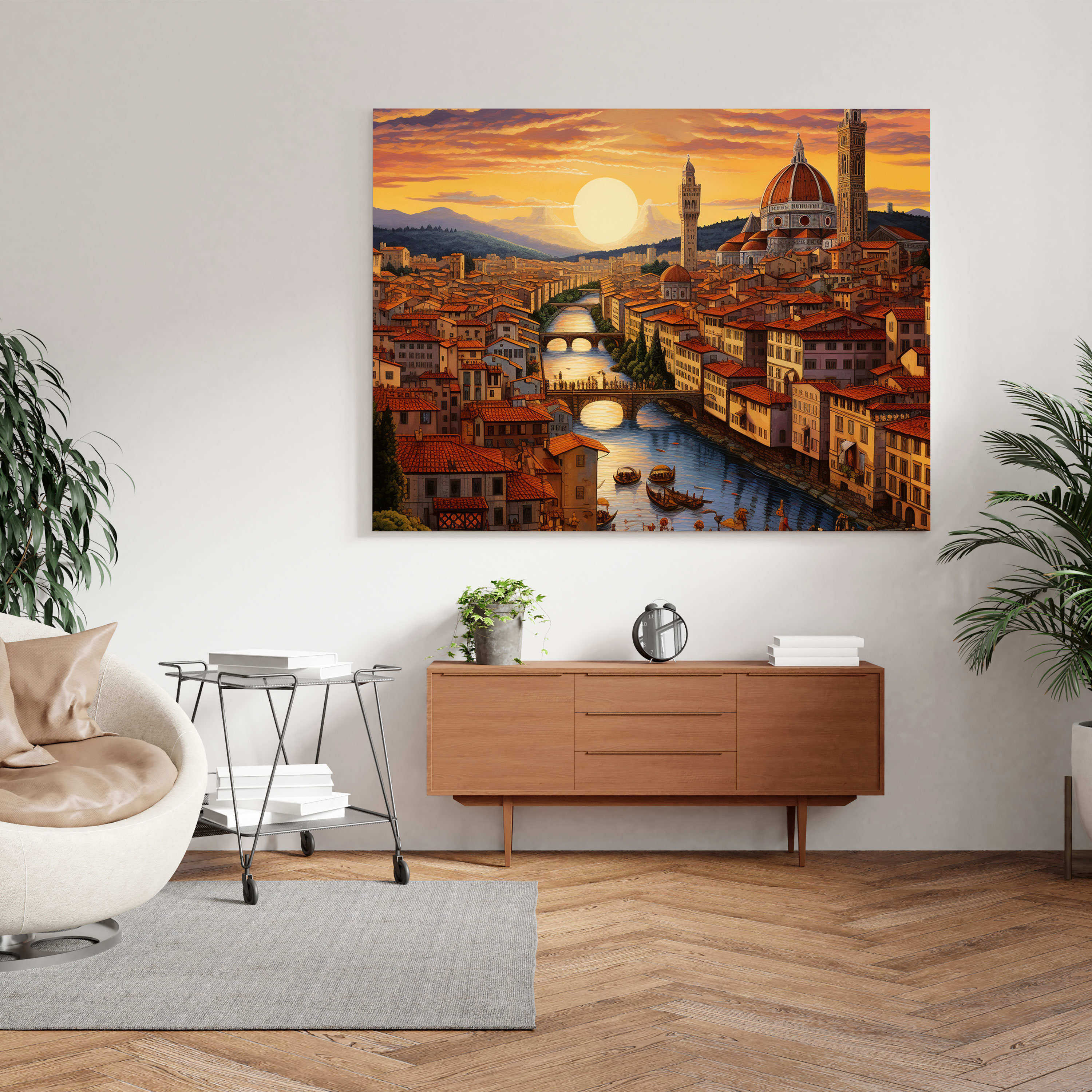 Renaissance Cityscape Canvas Print - Renaissance, Canvas Print, Home Decoration, Wall Art