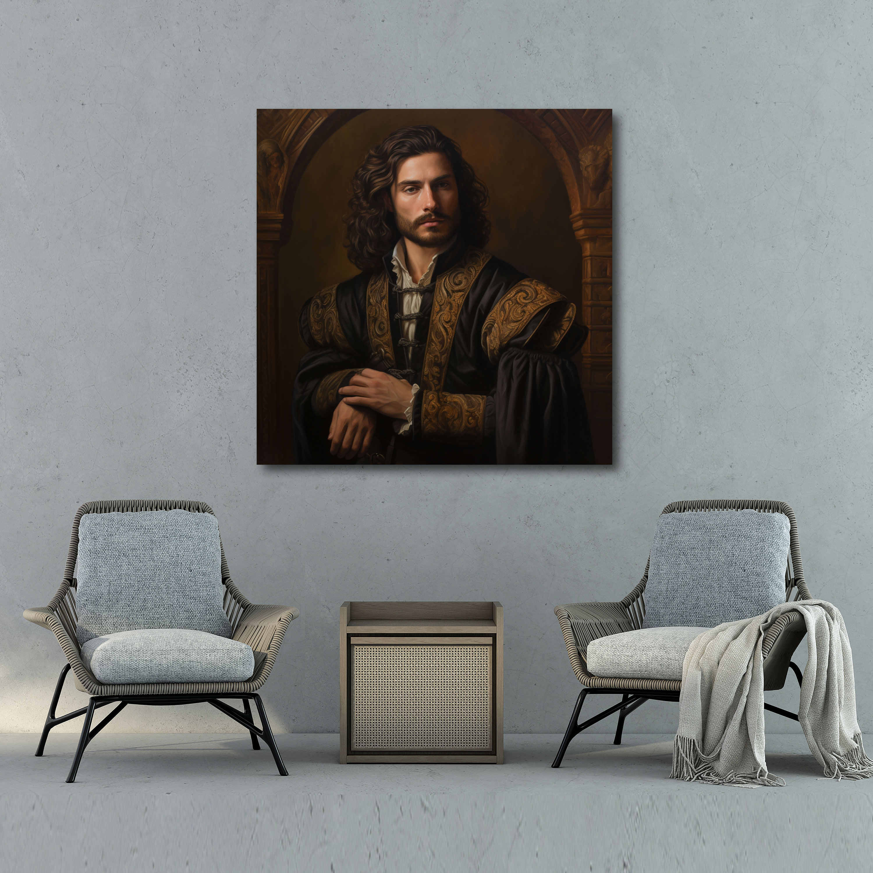 Renaissance Canvas Print Of A Regal Nobleman - Renaissance, Wall Art, Renaissance, Regal Nobleman