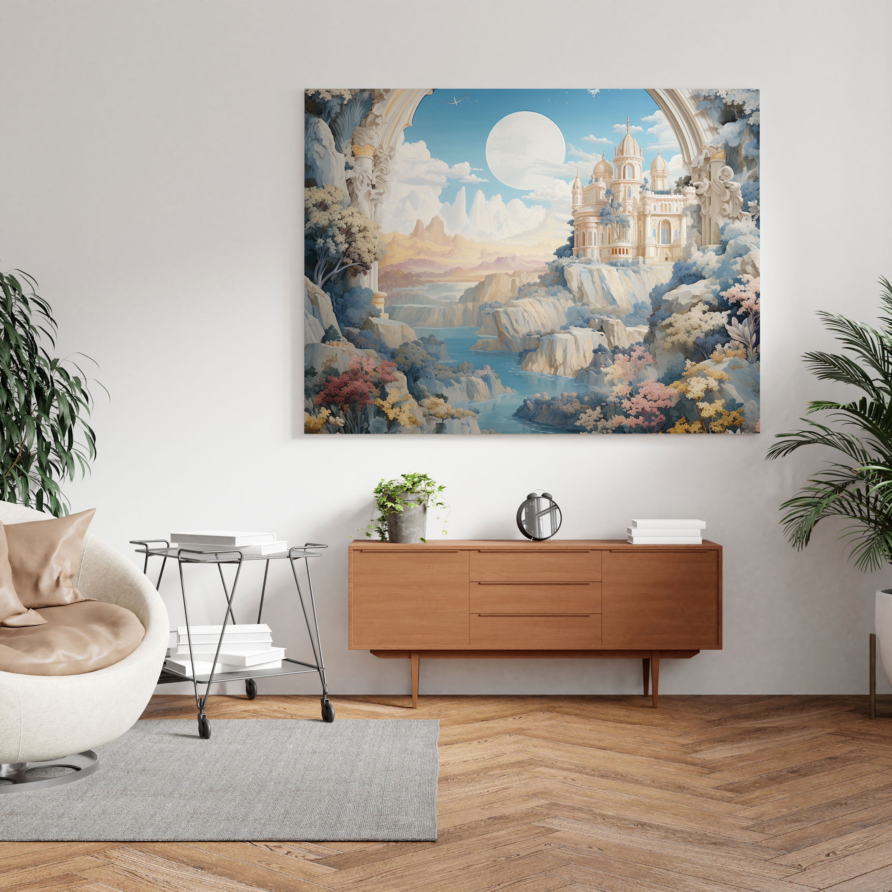 Renaissance Fresco Mural Wall Art - Renaissance, Renaissance Fresco Mural, Wall Decoration, Home Decoration