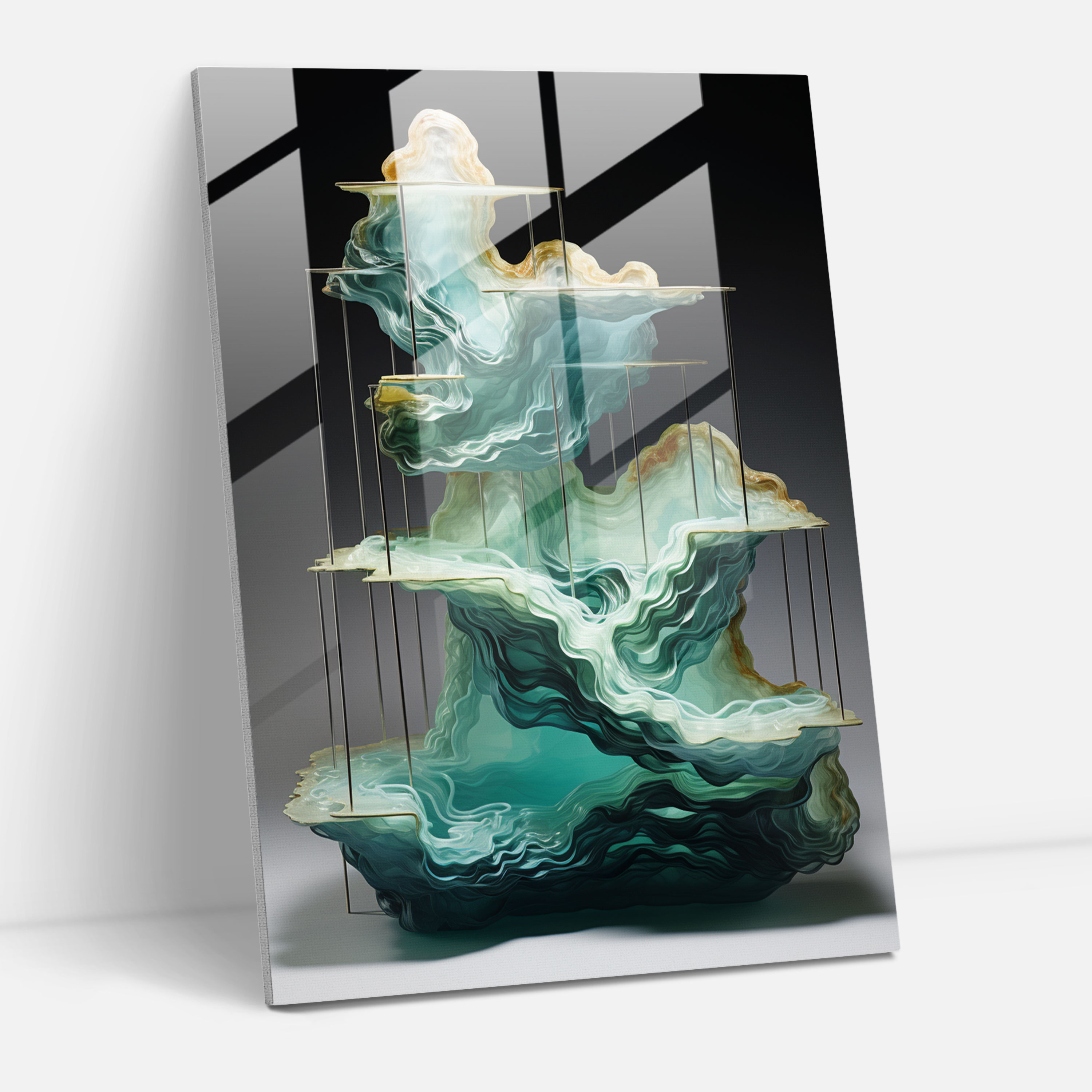 Glass Art Installation - Contemporary Three-Dimensional Glass Print - Realistic Glass Sculpture, Contemporary, Home Decoration, Modern Art