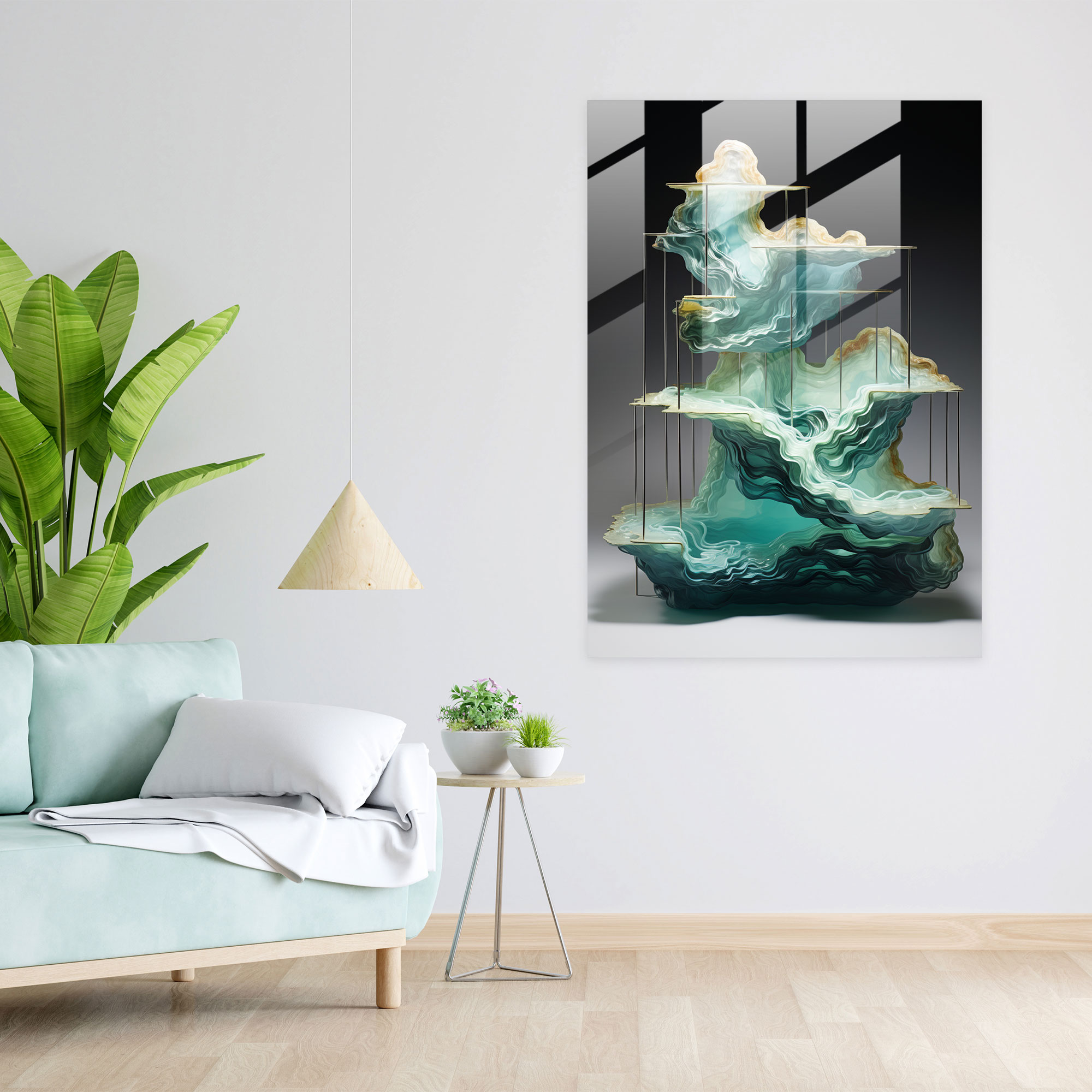 Glass Art Installation - Contemporary Three-Dimensional Glass Print - Realistic Glass Sculpture, Contemporary, Home Decoration, Modern Art