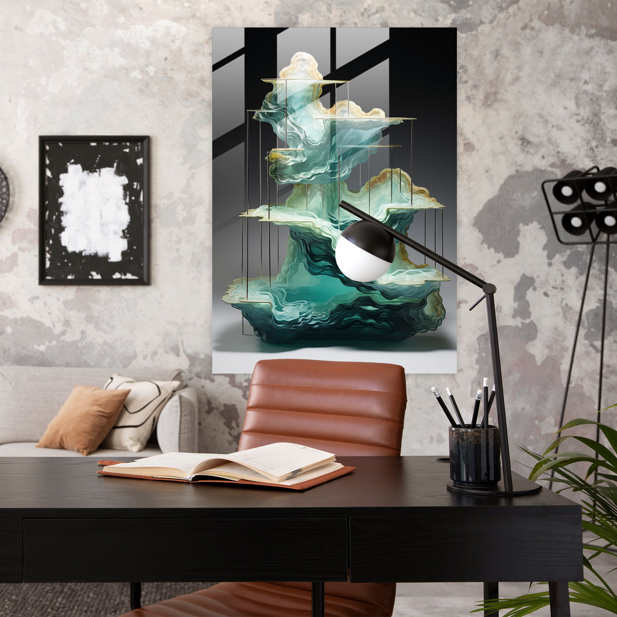 Glass Art Installation - Contemporary Three-Dimensional Glass Print - Realistic Glass Sculpture, Contemporary, Home Decoration, Modern Art