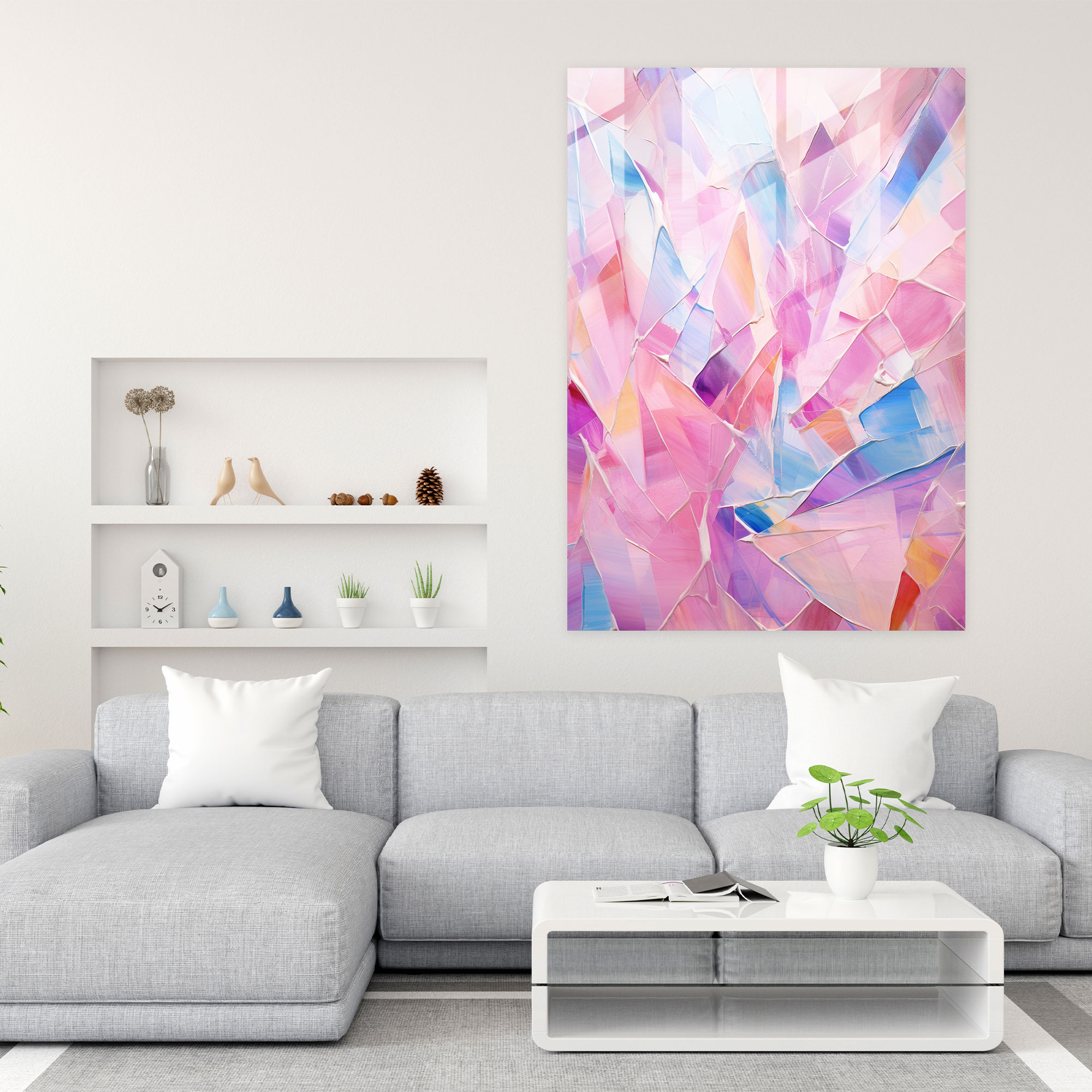 Elegant Glass Print - Realistic Glass Sculpture, Glass Print, Modern Art, Glass Art