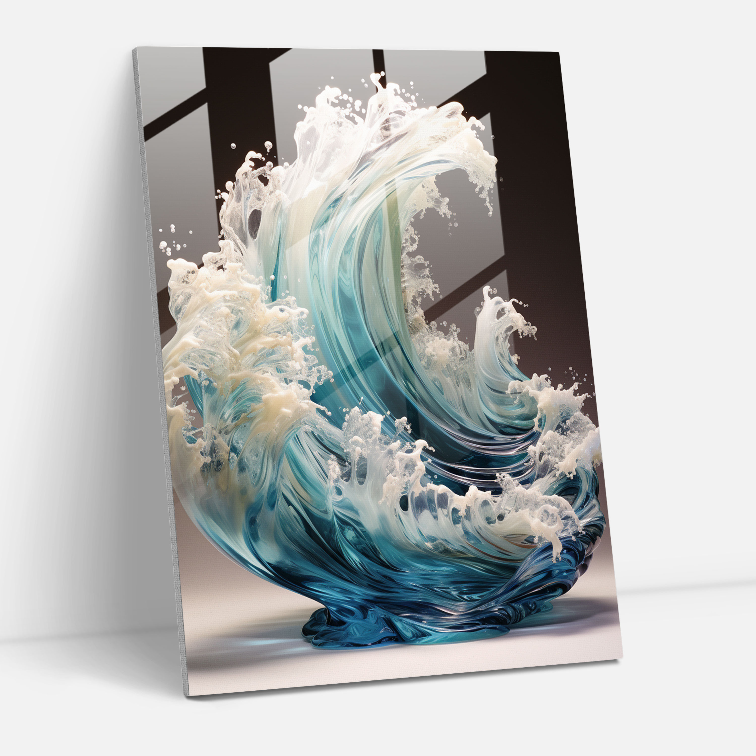 Tranquil Glass Sculpture - Realistic Glass Sculpture, Wall Decoration, Glass Wall Art, Strength