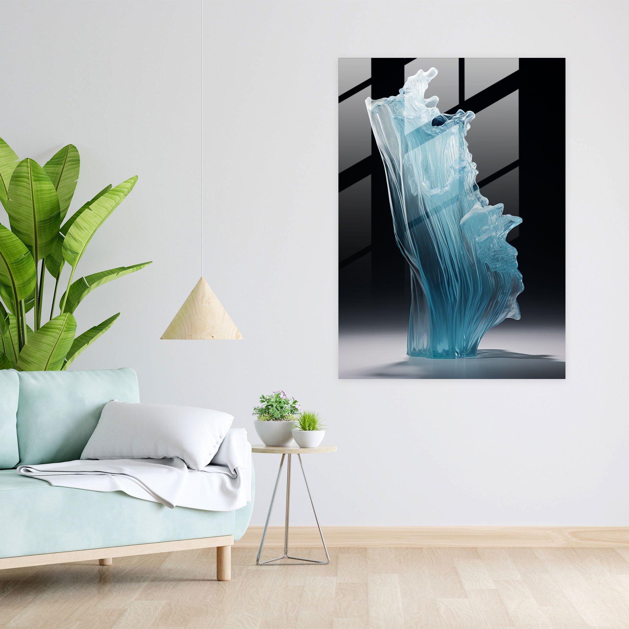 Serenity Glass Sculpture - Realistic Glass Sculpture, Serenity, Glass Wall Art, Home Decoration