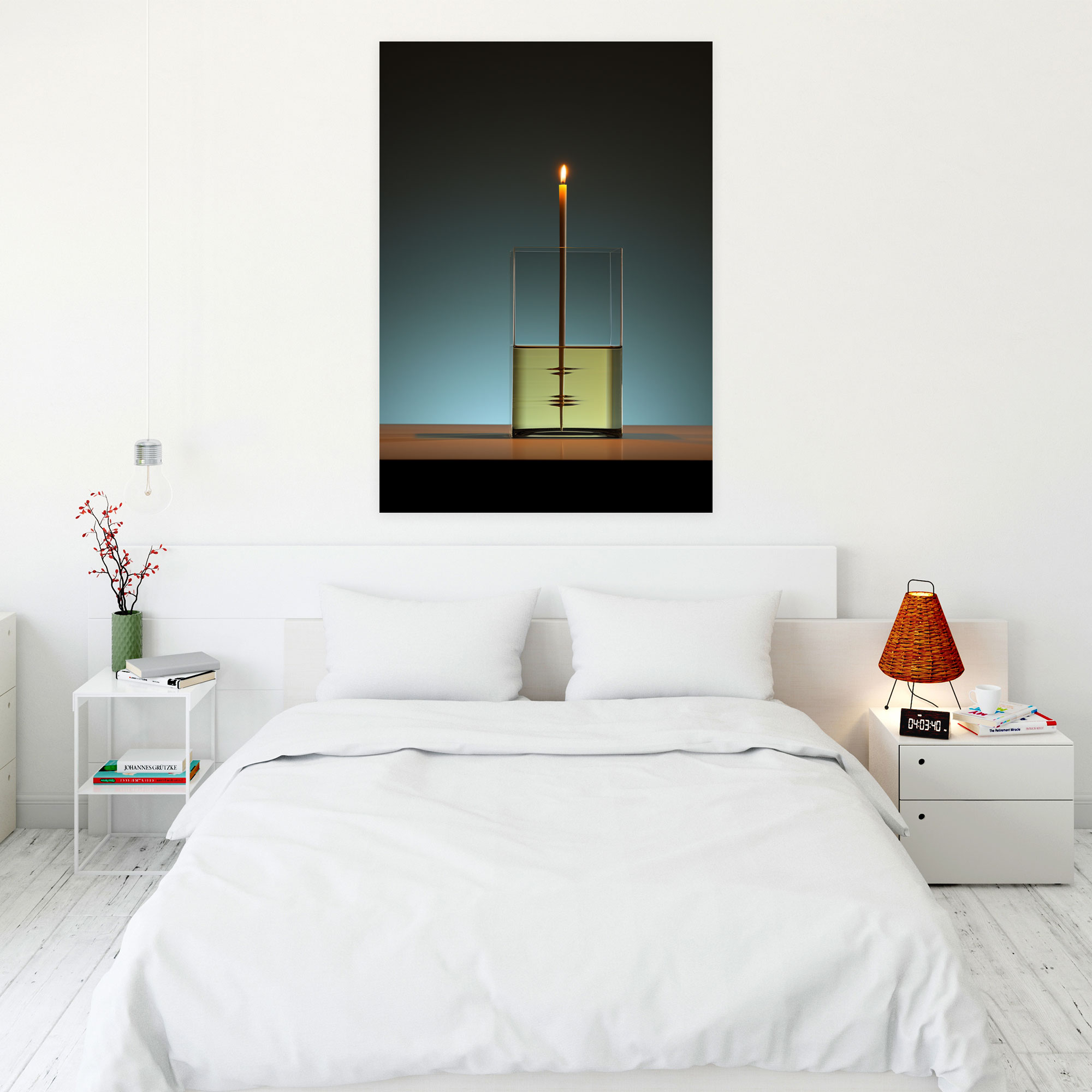 Realistic Glass Sculpture Wall Decoration - Realistic Glass Sculpture, Minimalistic Sculpture, Wall Decoration, Serene Atmosphere