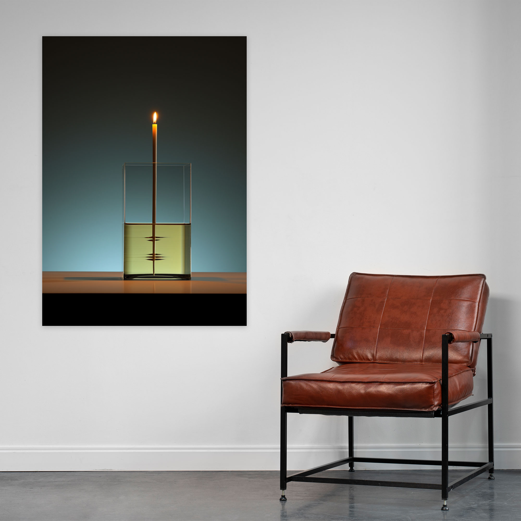 Realistic Glass Sculpture Wall Decoration - Realistic Glass Sculpture, Minimalistic Sculpture, Wall Decoration, Serene Atmosphere
