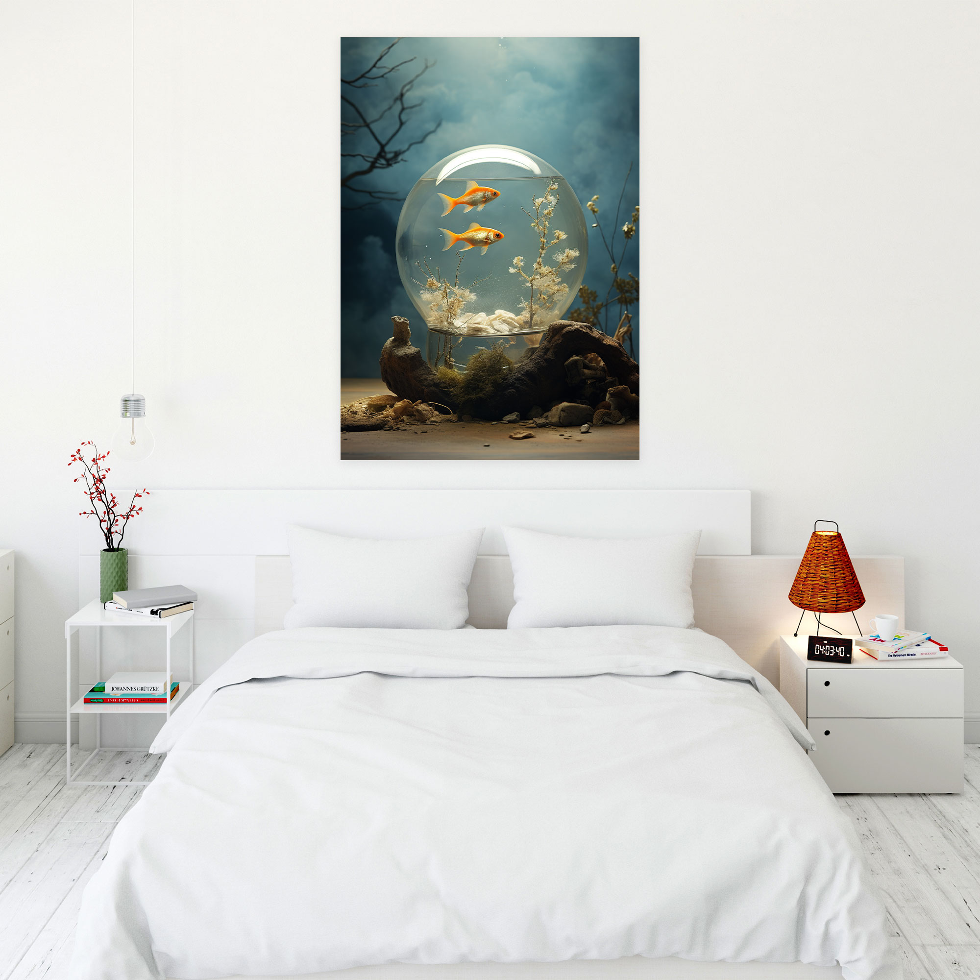 Realistic Glass Sculpture Canvas Print - Realistic Glass Sculpture, Home Decoration, Canvas Print, Wall Decoration