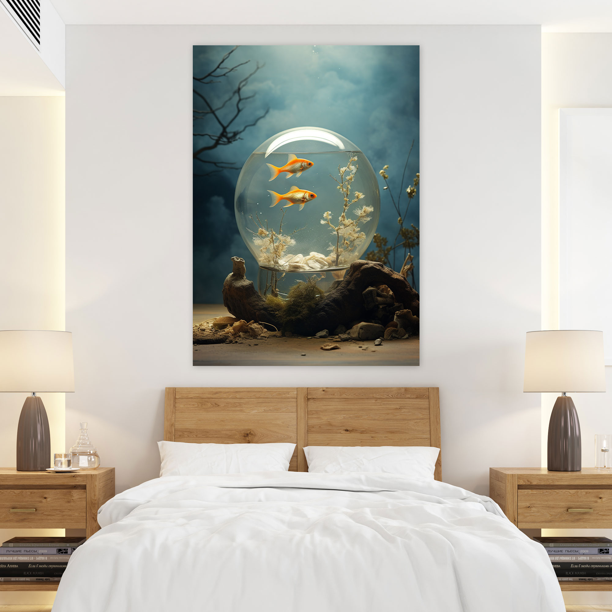 Realistic Glass Sculpture Canvas Print - Realistic Glass Sculpture, Home Decoration, Canvas Print, Wall Decoration