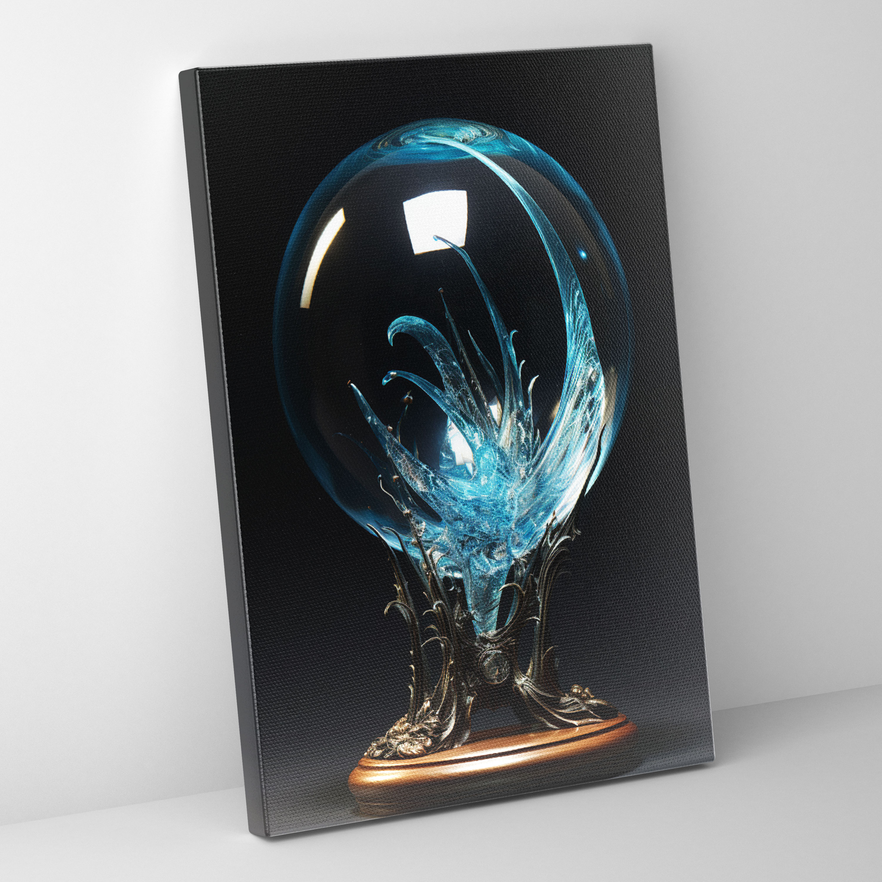 Realistic Glass Sculpture Wall Art - Realistic Glass Sculpture, Canvas Print, Canvas Wall Art, Wall Decoration