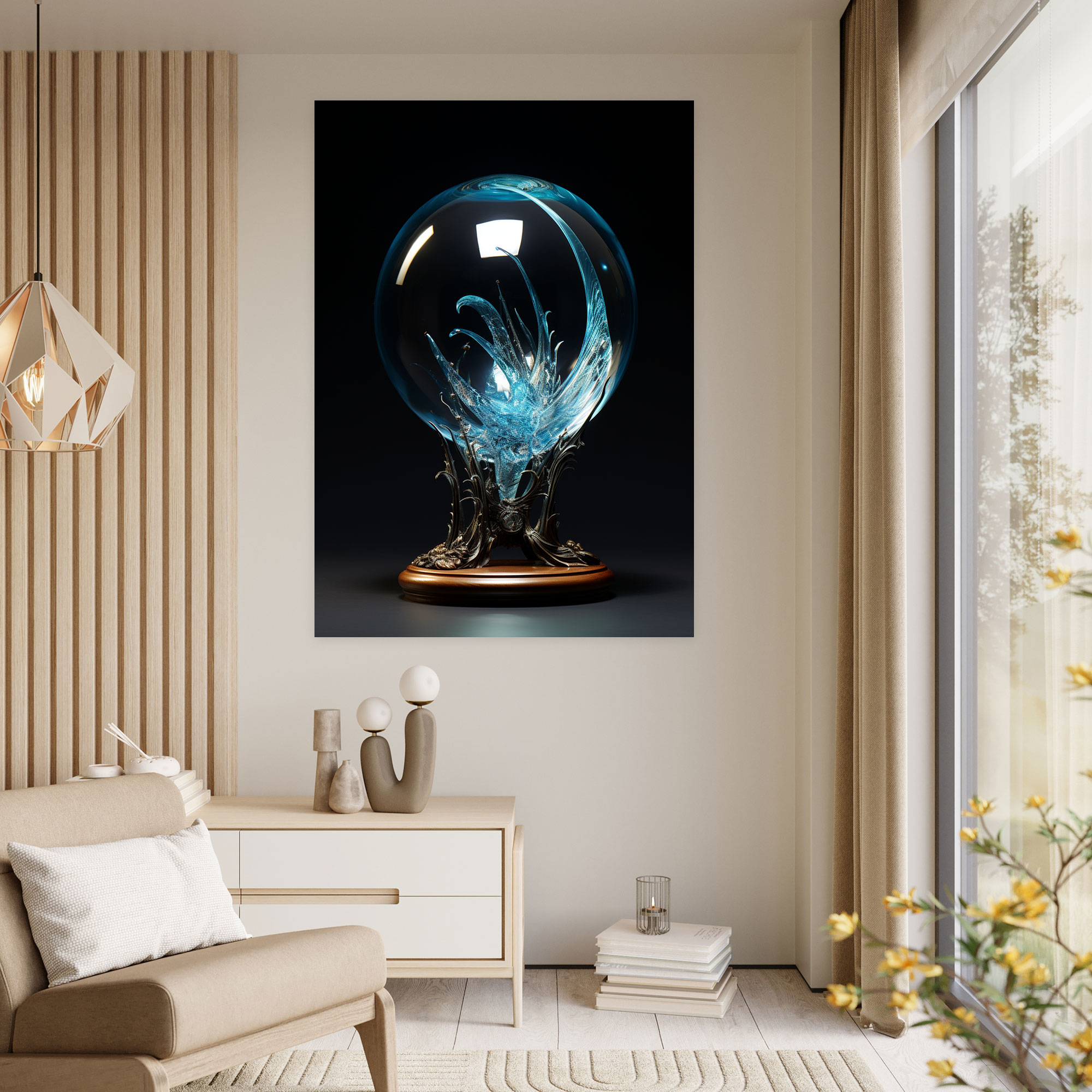 Realistic Glass Sculpture Wall Art - Realistic Glass Sculpture, Canvas Print, Canvas Wall Art, Wall Decoration