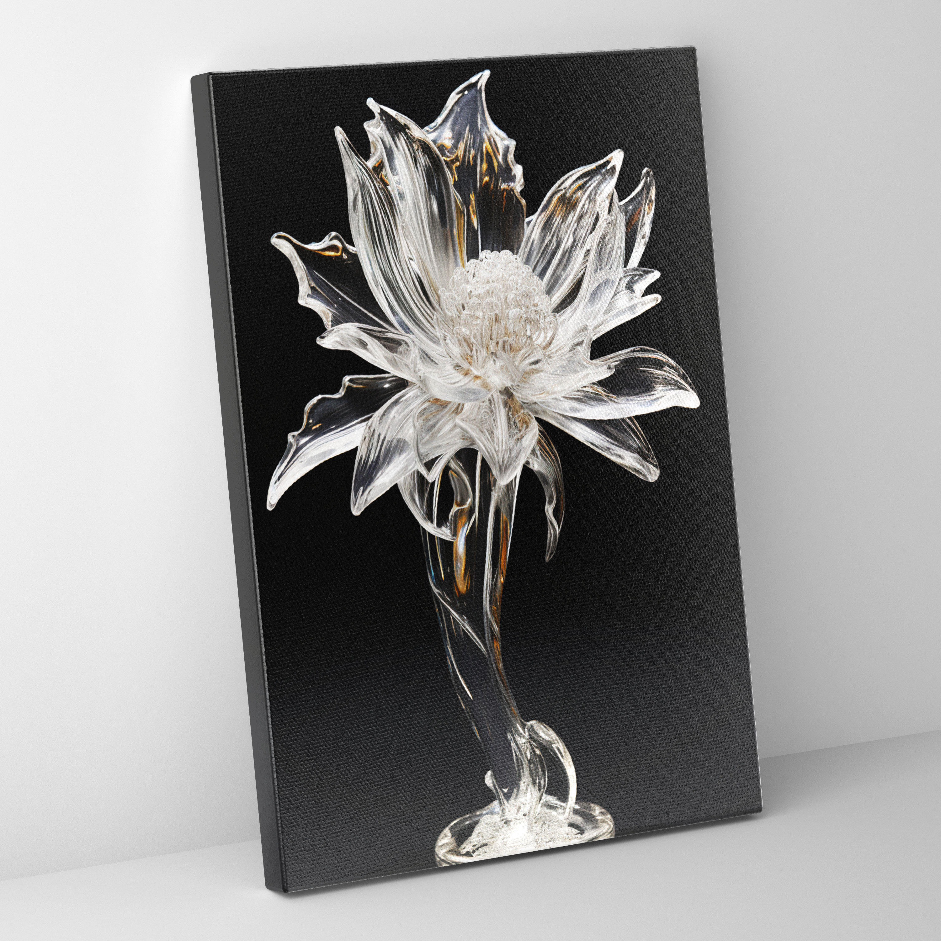 Realistic Glass Sculpture Canvas Print - Realistic Glass Sculpture, Realistic Glass Sculpture, Canvas, Home Decoration