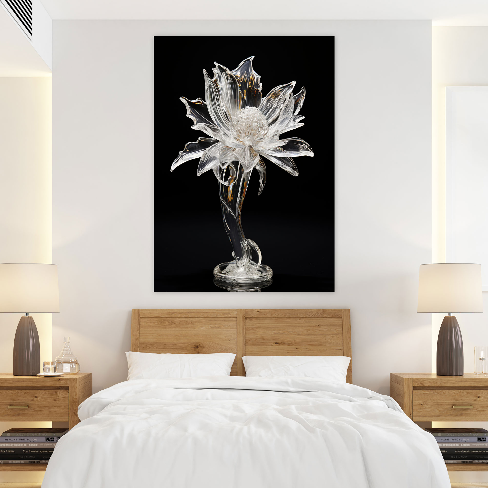 Realistic Glass Sculpture Canvas Print - Realistic Glass Sculpture, Realistic Glass Sculpture, Canvas, Home Decoration