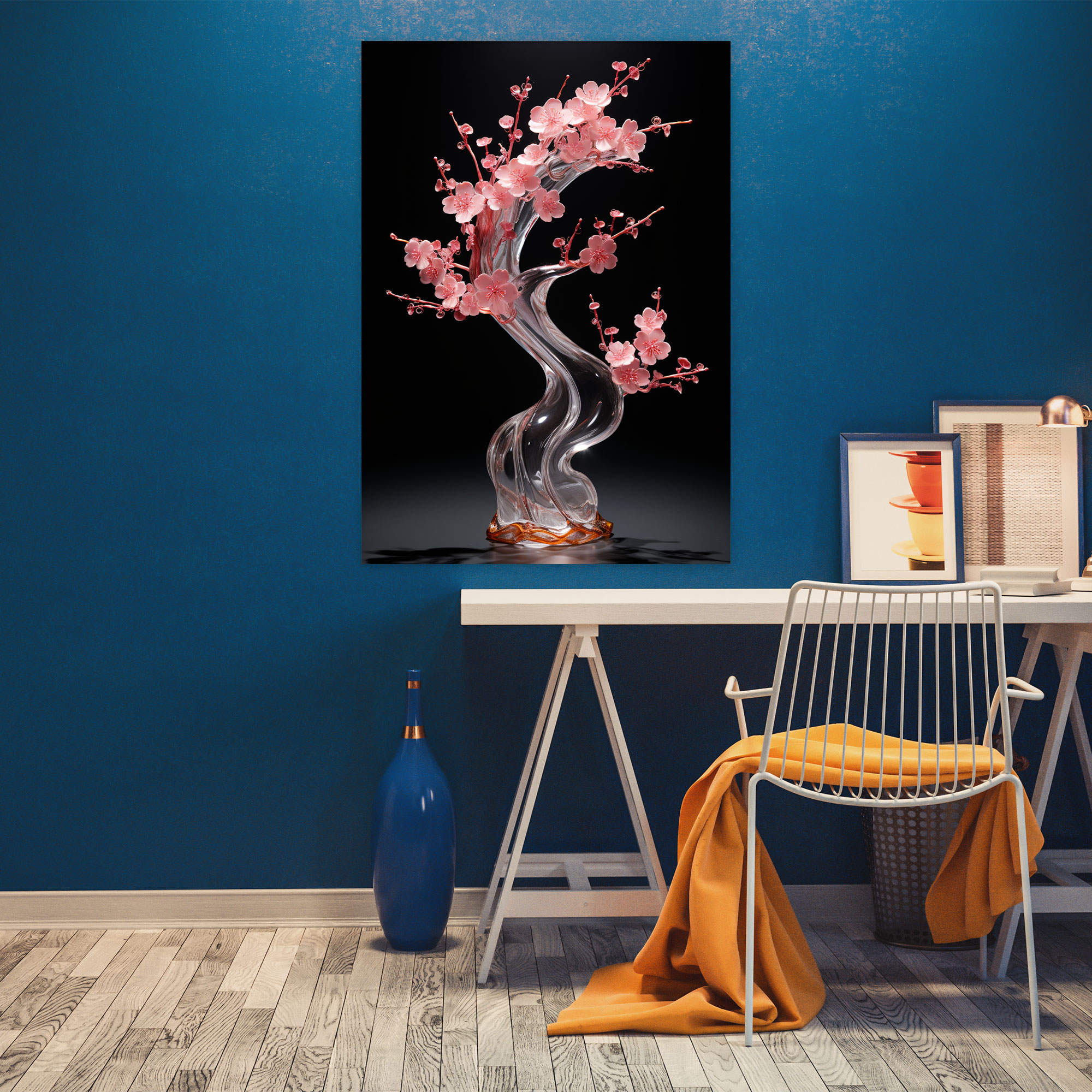 Realistic Glass Sculpture Canvas Wall Decoration - Realistic Glass Sculpture, Realistic Glass Sculpture, Wall Art, Wall Decoration