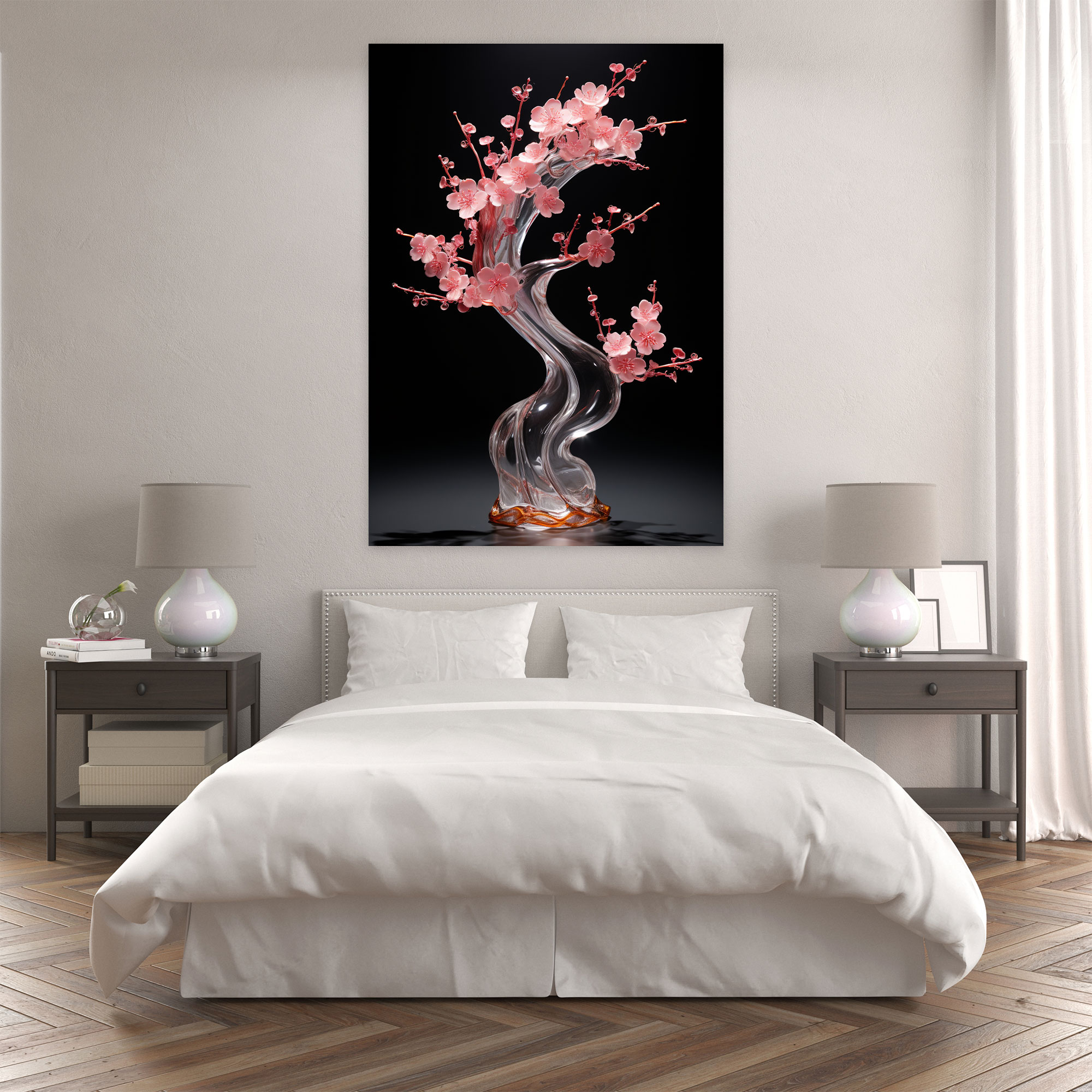 Realistic Glass Sculpture Canvas Wall Decoration - Realistic Glass Sculpture, Realistic Glass Sculpture, Wall Art, Wall Decoration