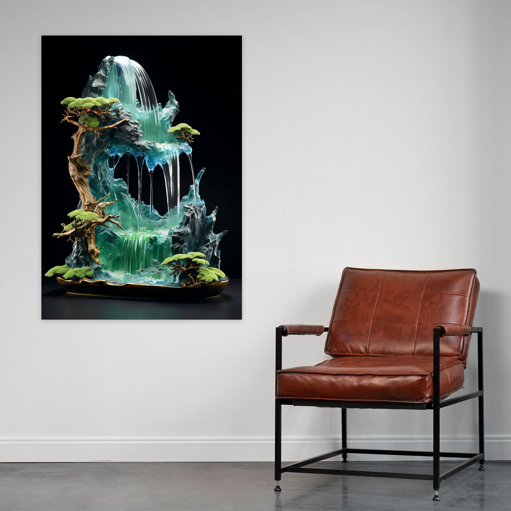 Realistic Glass Sculpture Wall Art Decor - Realistic Glass Sculpture, Tranquility, Wall Art, Realistic Glass Sculpture