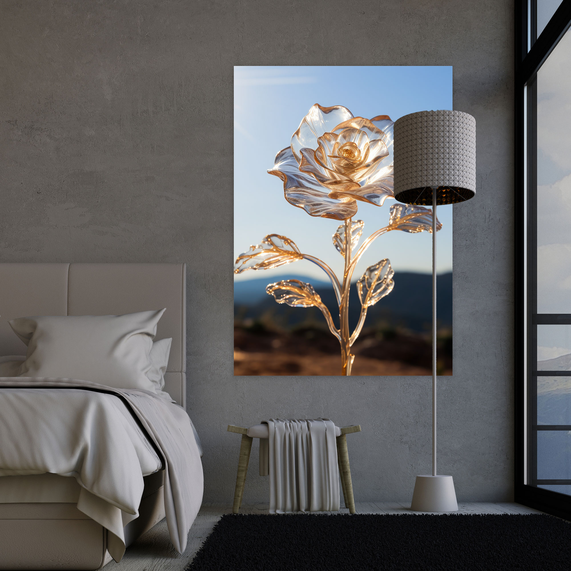 Realistic Glass Sculpture Canvas Print - Realistic Glass Sculpture, Canvas, Realistic Glass Sculpture, Canvas Wall Art