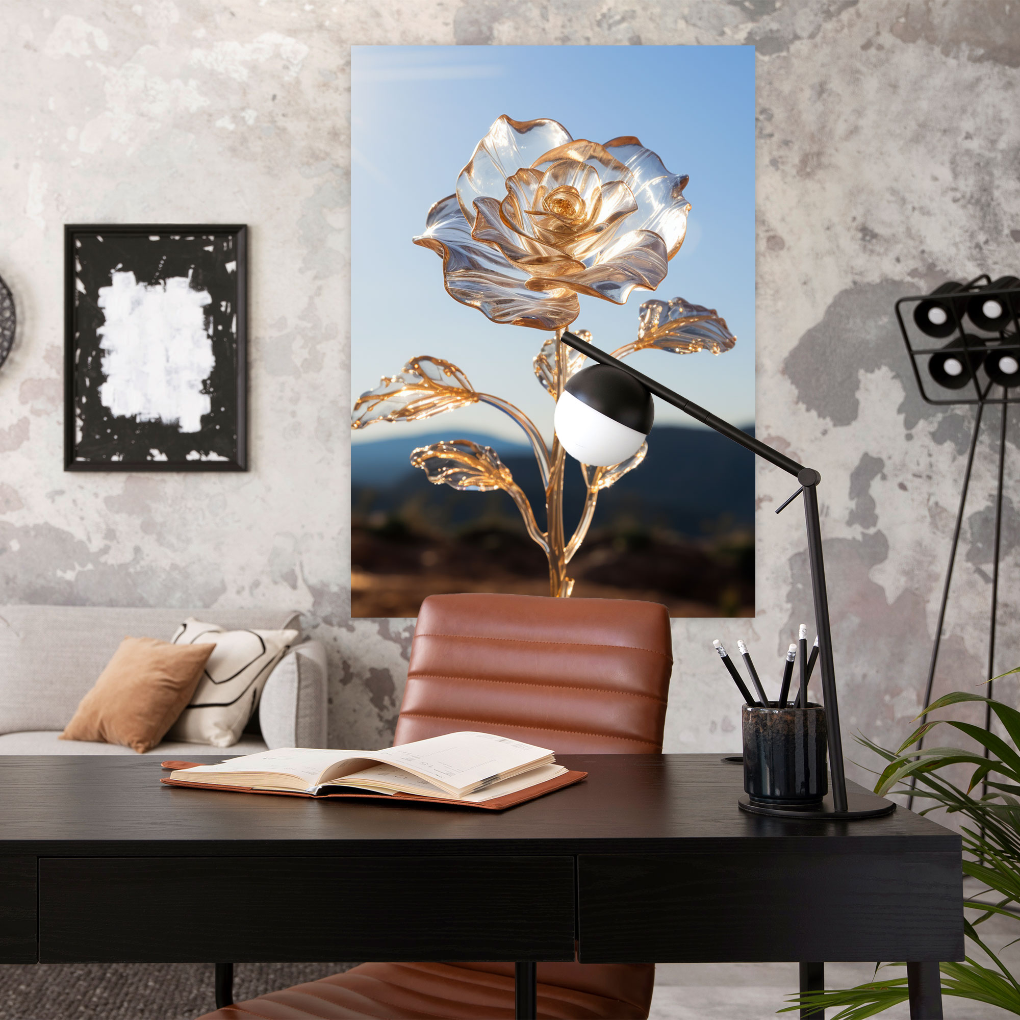 Realistic Glass Sculpture Canvas Print - Realistic Glass Sculpture, Canvas, Realistic Glass Sculpture, Canvas Wall Art