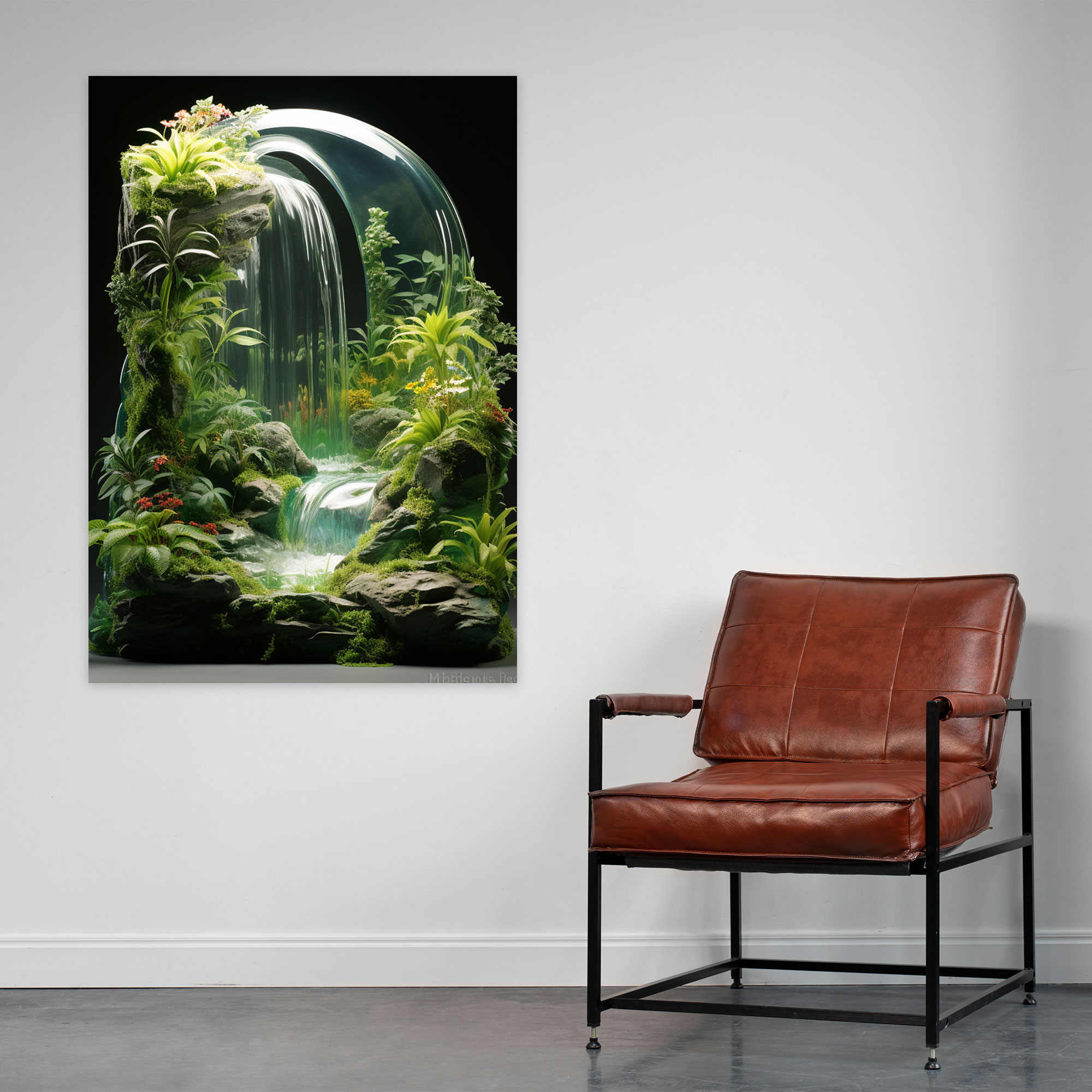 Realistic Glass Sculpture Wall Art Print - Realistic Glass Sculpture, Realistic Glass Sculpture, Canvas Print, Wall Decoration