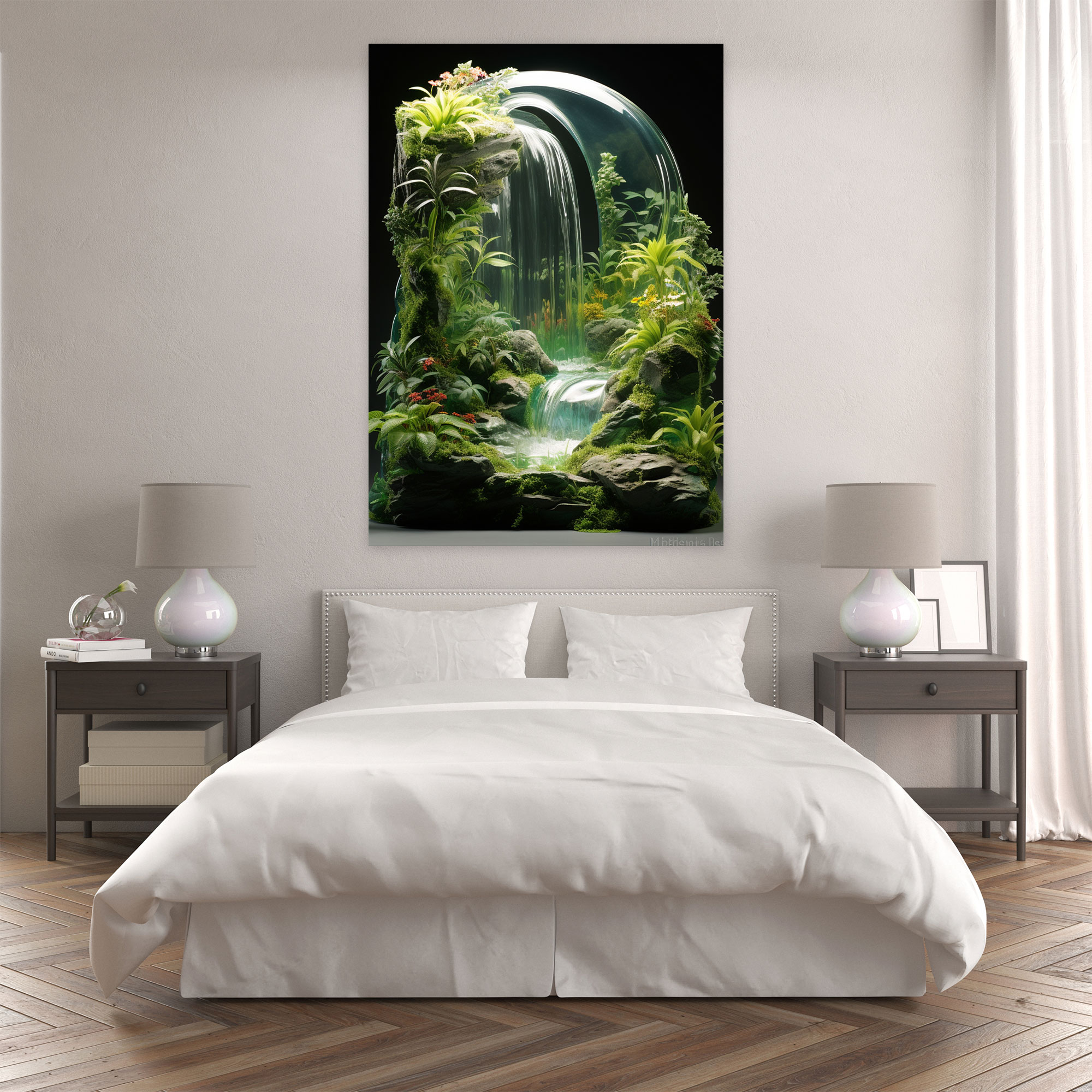 Realistic Glass Sculpture Wall Art Print - Realistic Glass Sculpture, Realistic Glass Sculpture, Canvas Print, Wall Decoration