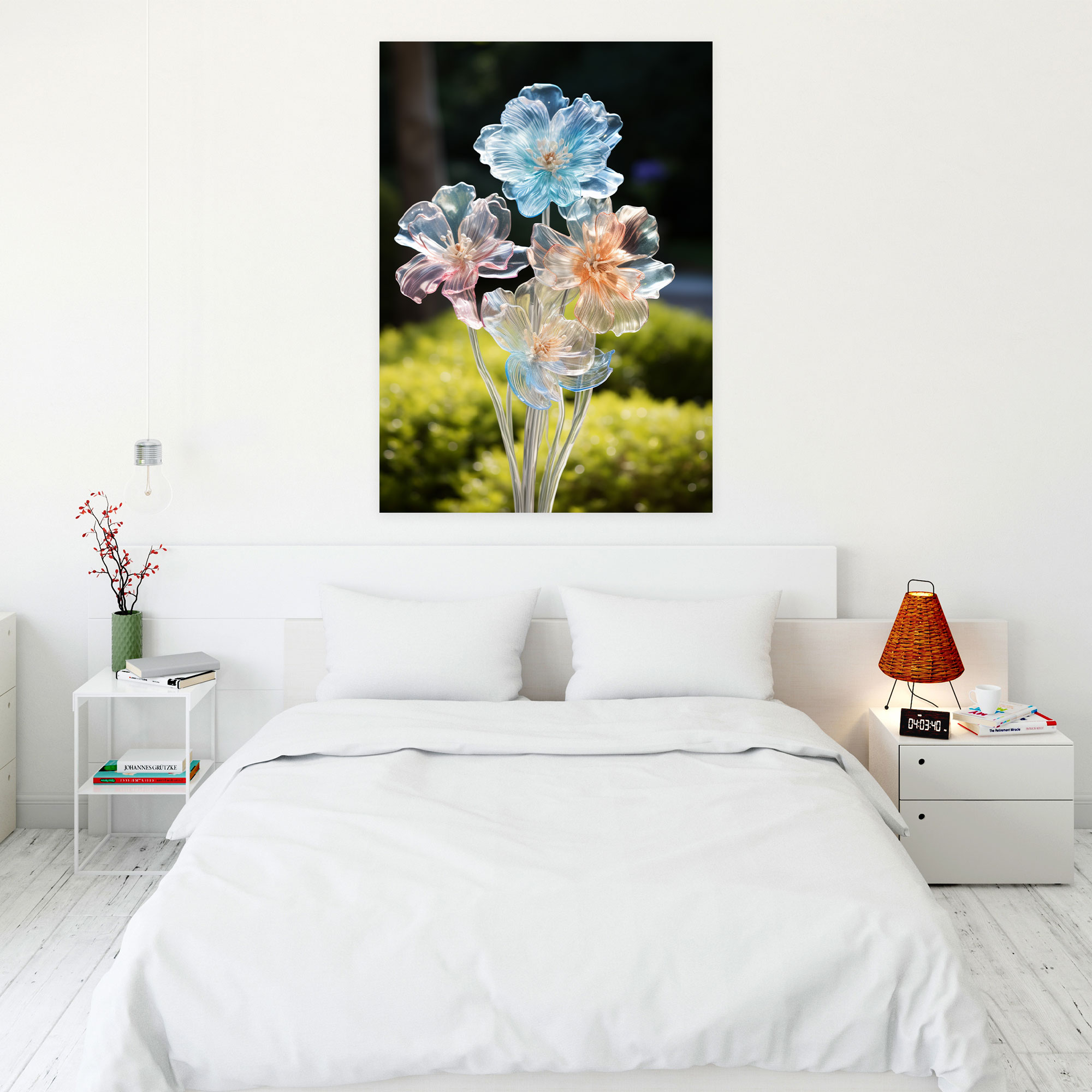 Realistic Glass Sculpture Canvas Print - Realistic Glass Sculpture, Home Decoration, Realistic Glass Sculpture, Canvas Wall Art