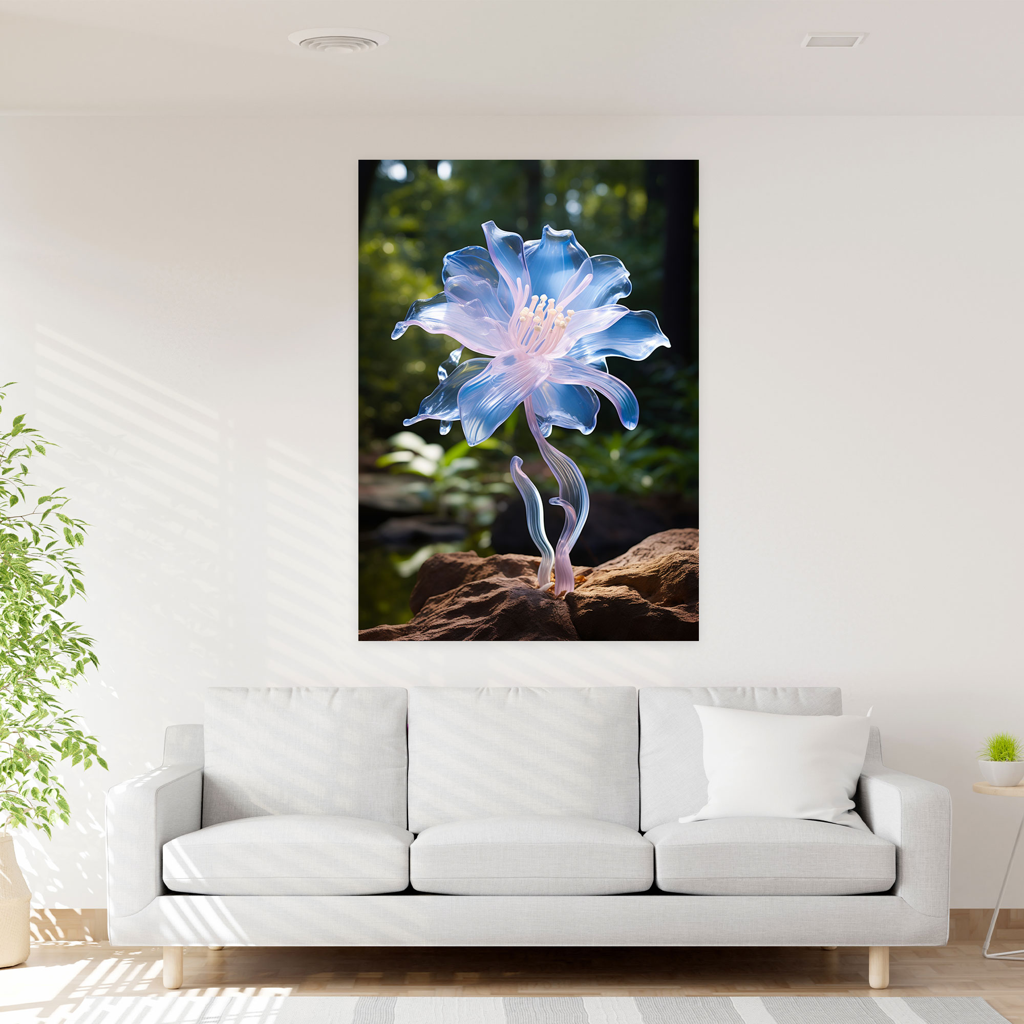 Realistic Glass Sculpture Wall Art - Realistic Glass Sculpture, Canvas, Elegant, Home Decoration