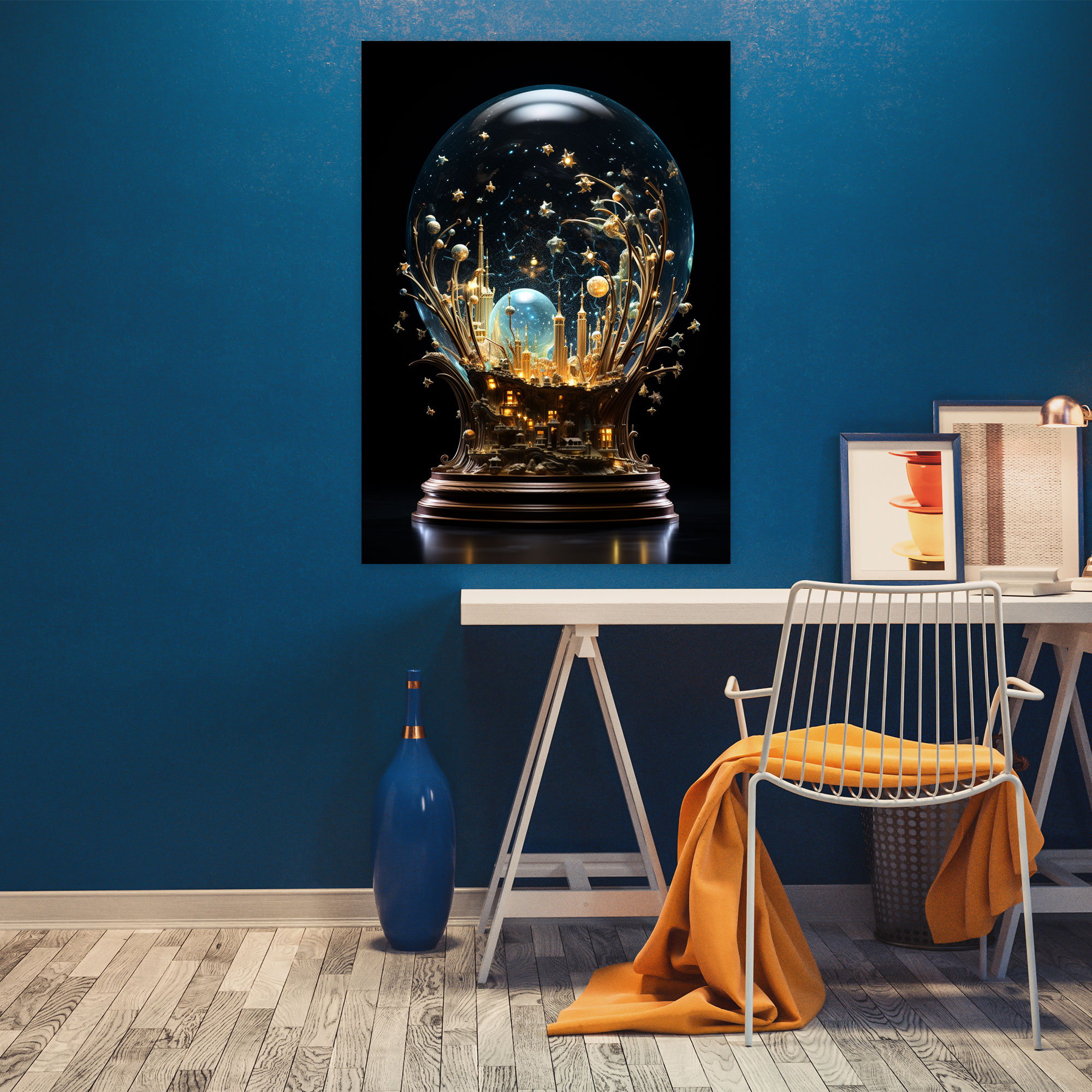 Realistic Glass Sculpture Canvas Print - Realistic Glass Sculpture, Canvas Wall Art, Wall Art, Intricate