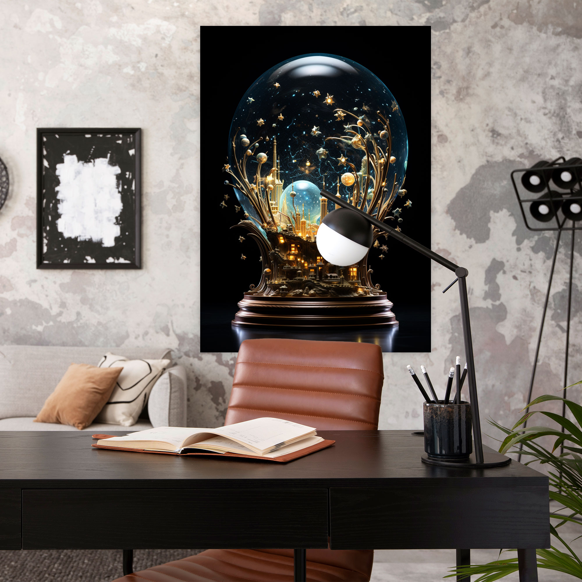 Realistic Glass Sculpture Canvas Print - Realistic Glass Sculpture, Canvas Wall Art, Wall Art, Intricate