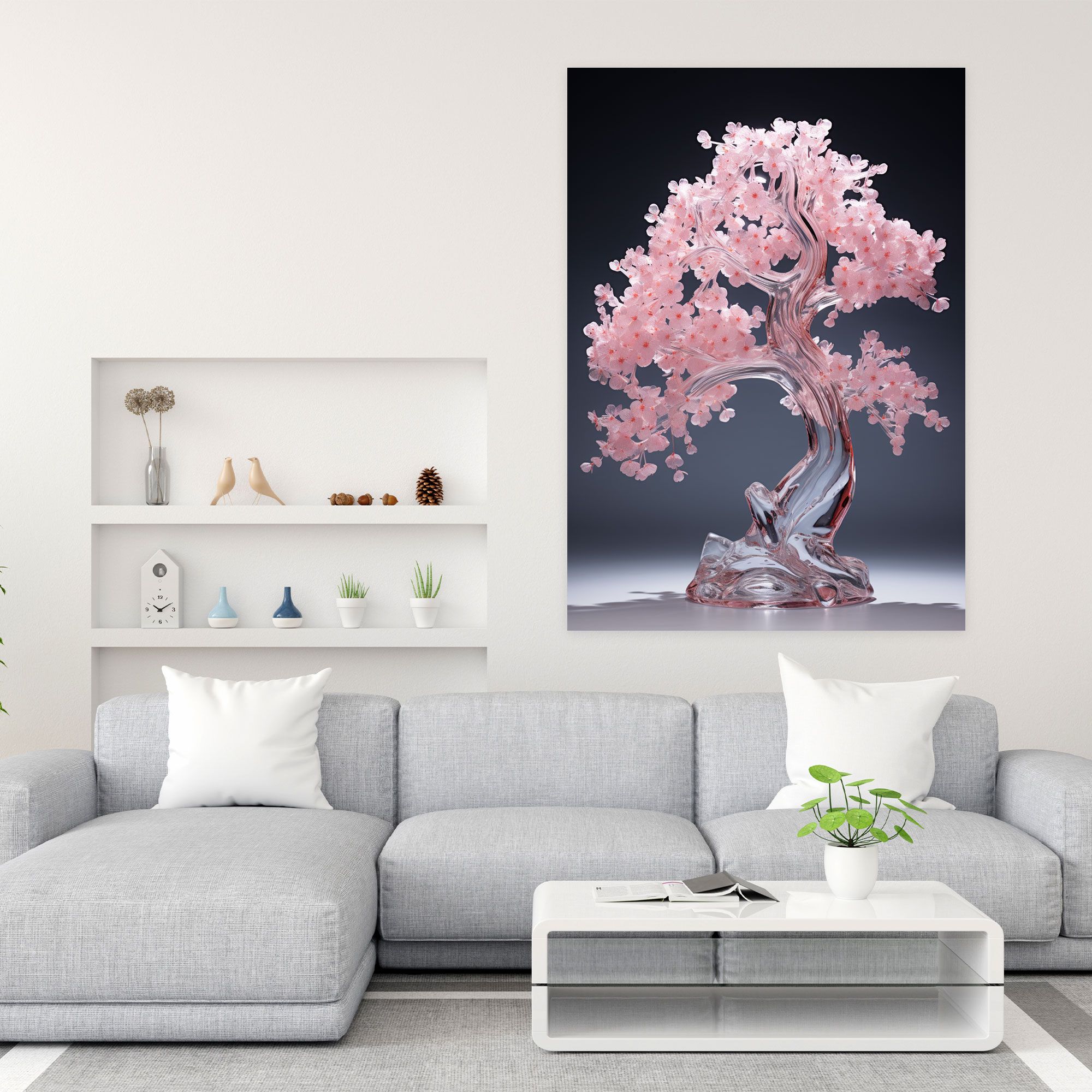 Realistic Glass Sculpture Wall Decoration - Realistic Glass Sculpture, Canvas Wall Art, Canvas, Intricate