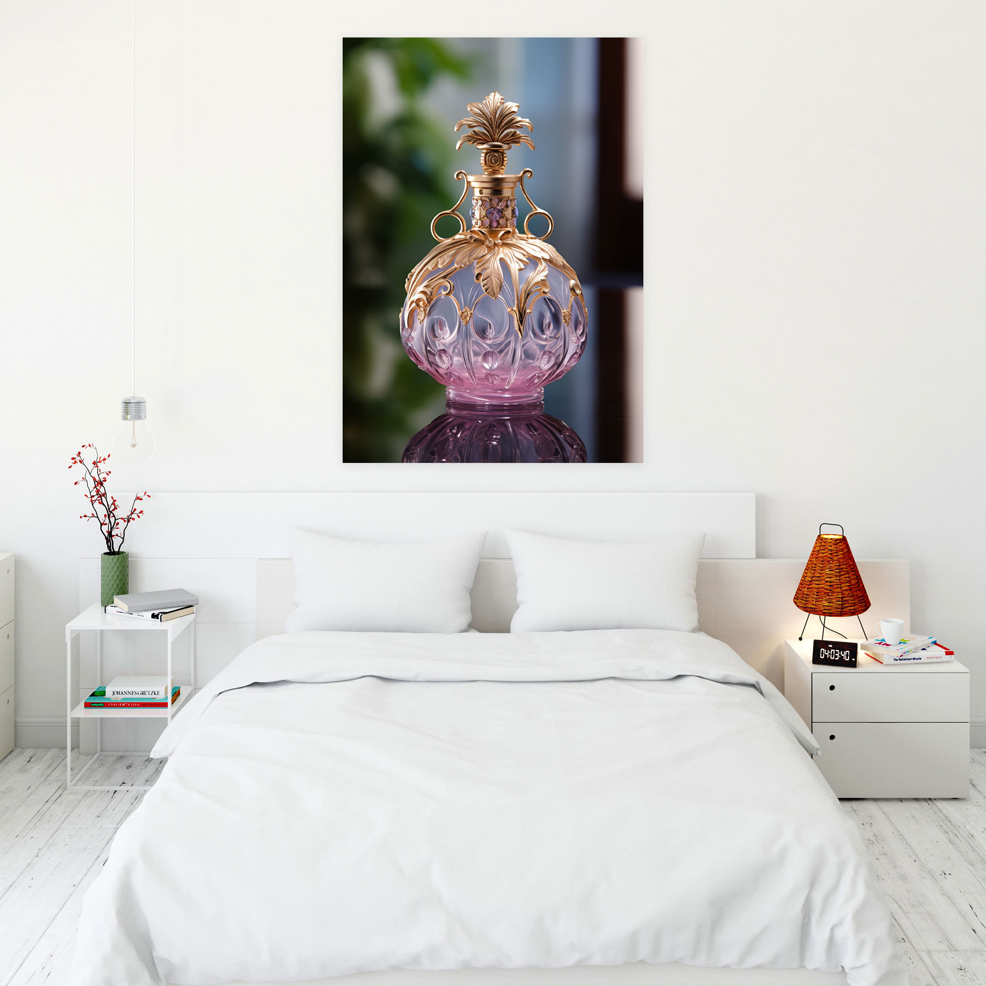 Realistic Glass Sculpture Wall Art Print - Realistic Glass Sculpture, Wall Decoration, Luxury, Canvas