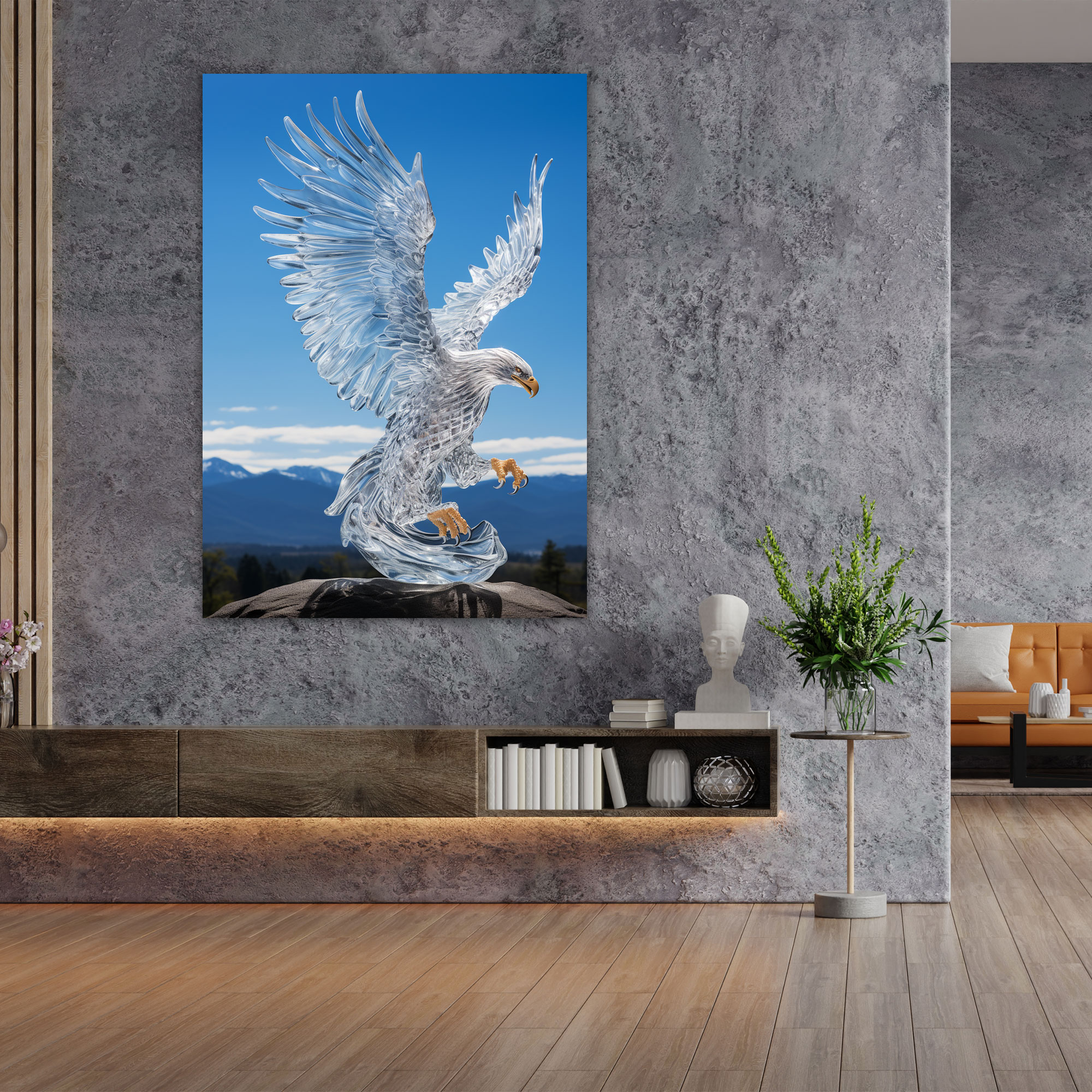 Realistic Glass Sculpture Wall Decoration - Realistic Glass Sculpture, Wall Art, Realistic Glass Sculpture, Grace