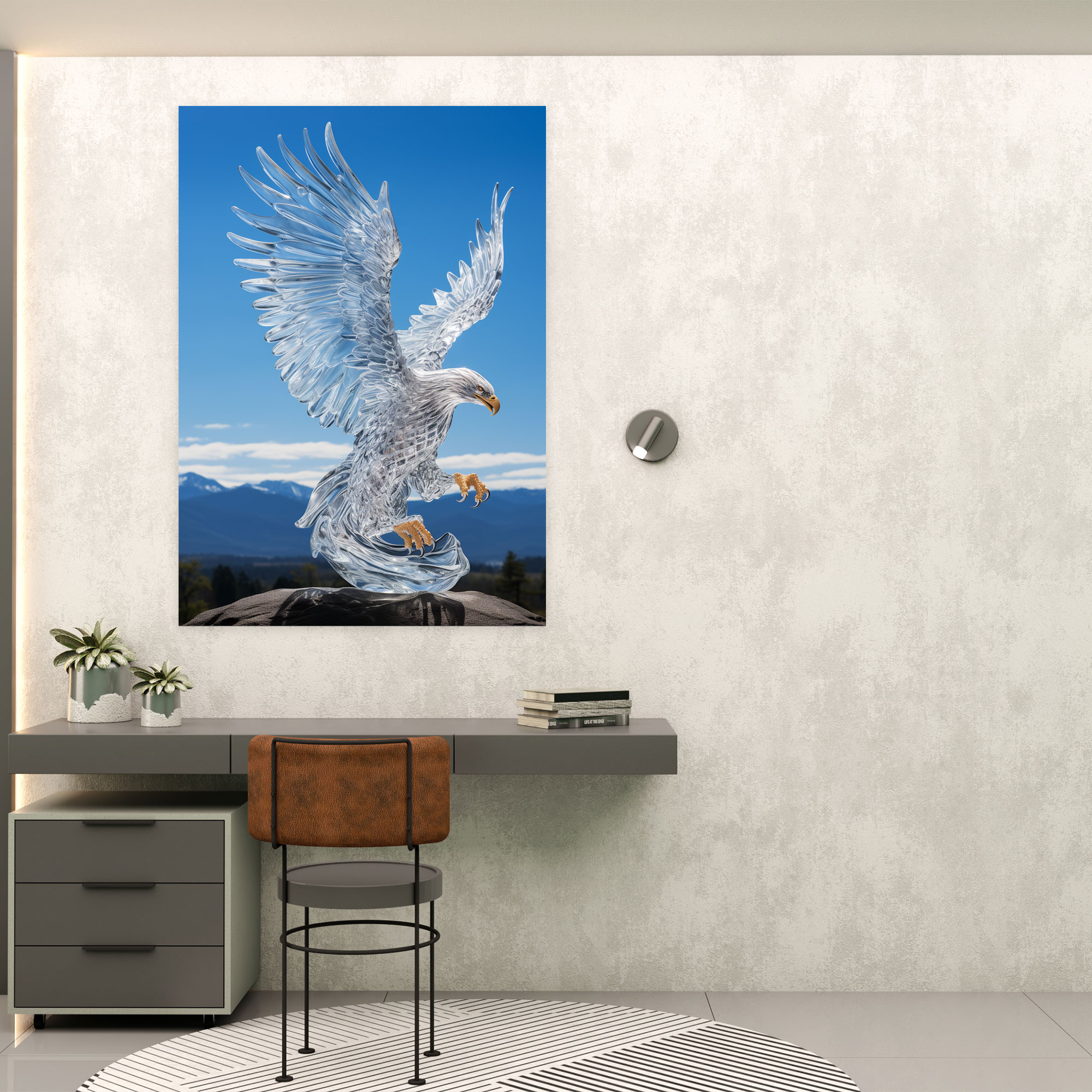 Realistic Glass Sculpture Wall Decoration - Realistic Glass Sculpture, Wall Art, Realistic Glass Sculpture, Grace