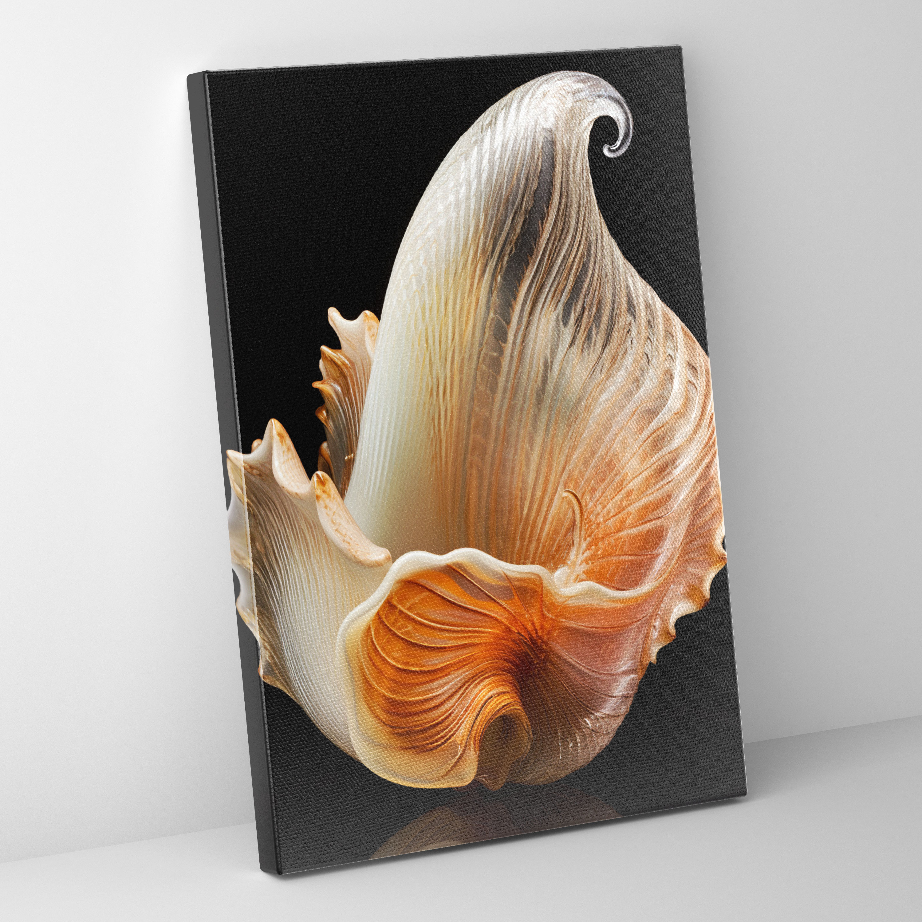 Realistic Glass Sculpture Canvas Wall Art - Realistic Glass Sculpture, Patterns, Realistic Glass Sculpture, Ocean