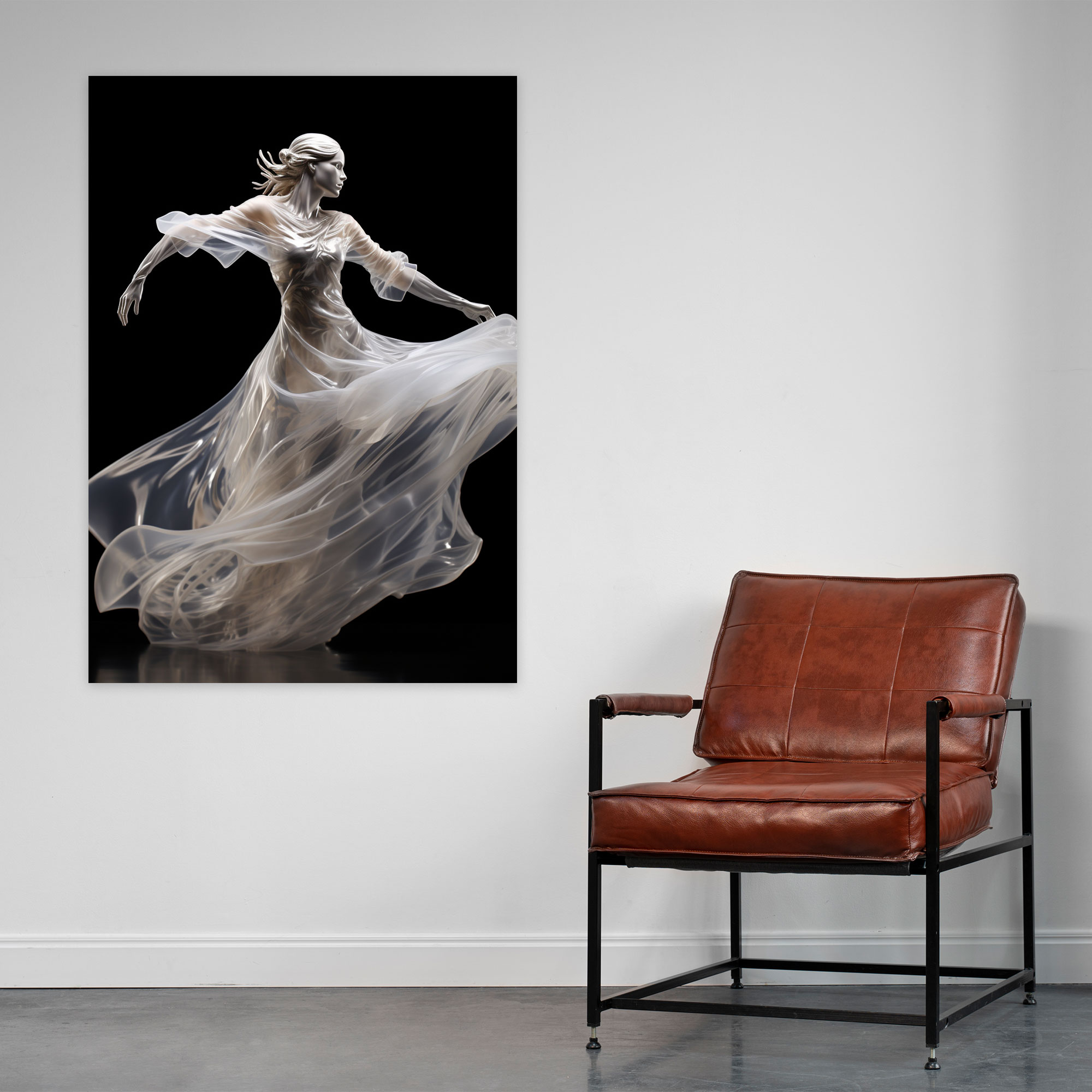 Realistic Glass Sculpture Wall Decoration - Realistic Glass Sculpture, Artistry, Delicate Glass Sculpture, Mid-Motion