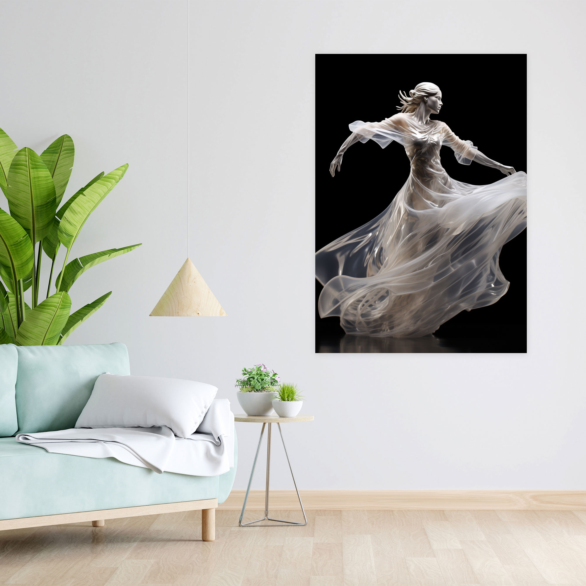 Realistic Glass Sculpture Wall Decoration - Realistic Glass Sculpture, Artistry, Delicate Glass Sculpture, Mid-Motion