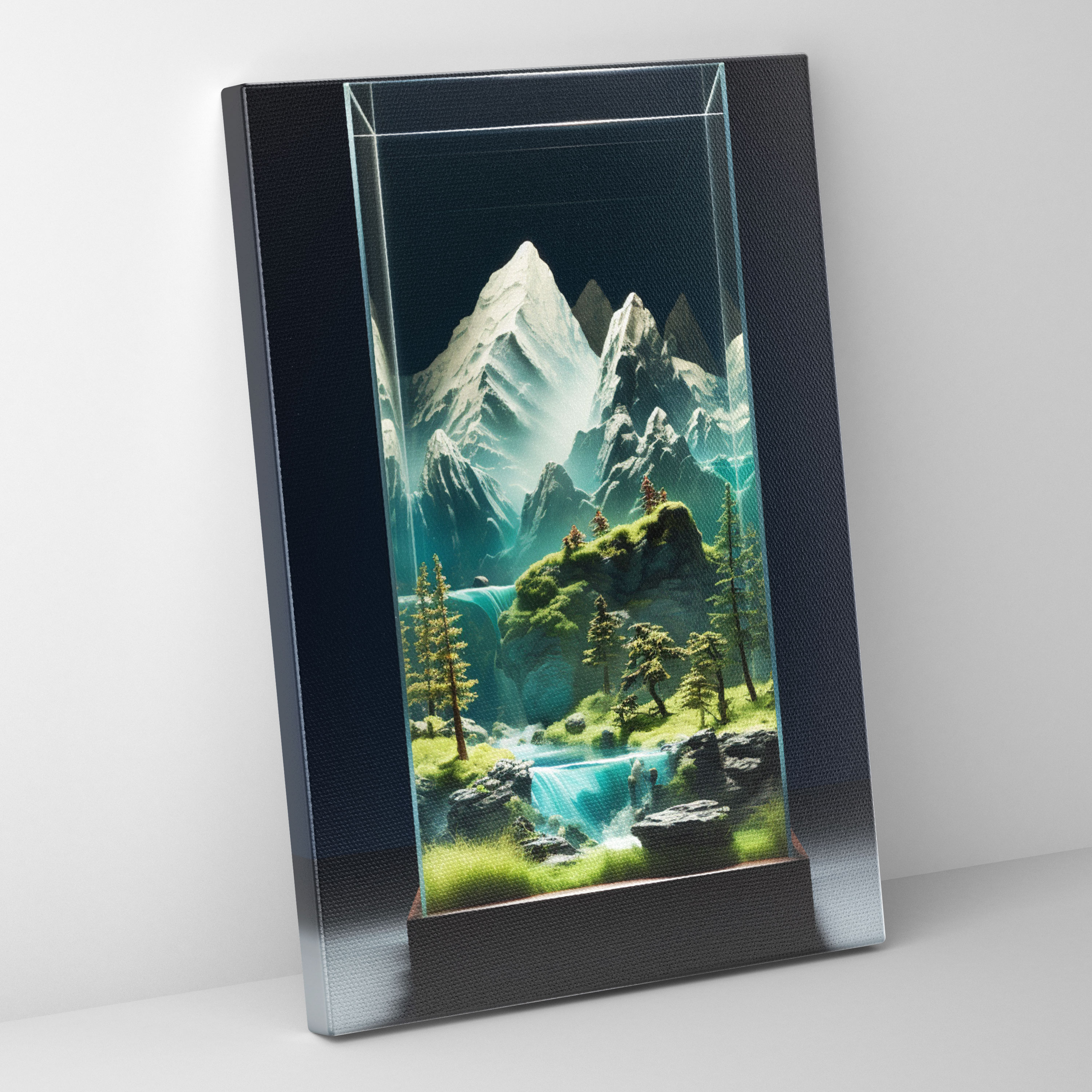 Realistic Glass Sculpture Canvas Print - Realistic Glass Sculpture, Realistic Glass Sculpture, Wall Art, Canvas