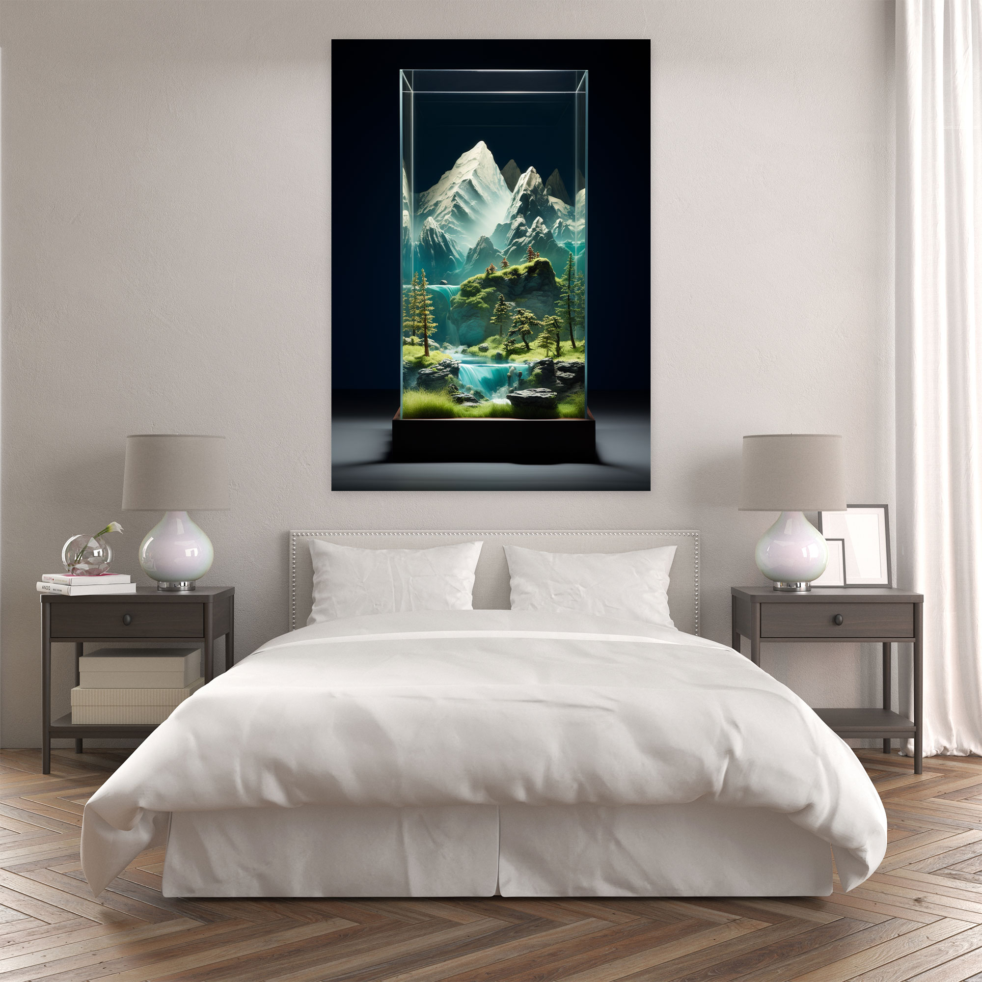 Realistic Glass Sculpture Canvas Print - Realistic Glass Sculpture, Realistic Glass Sculpture, Wall Art, Canvas