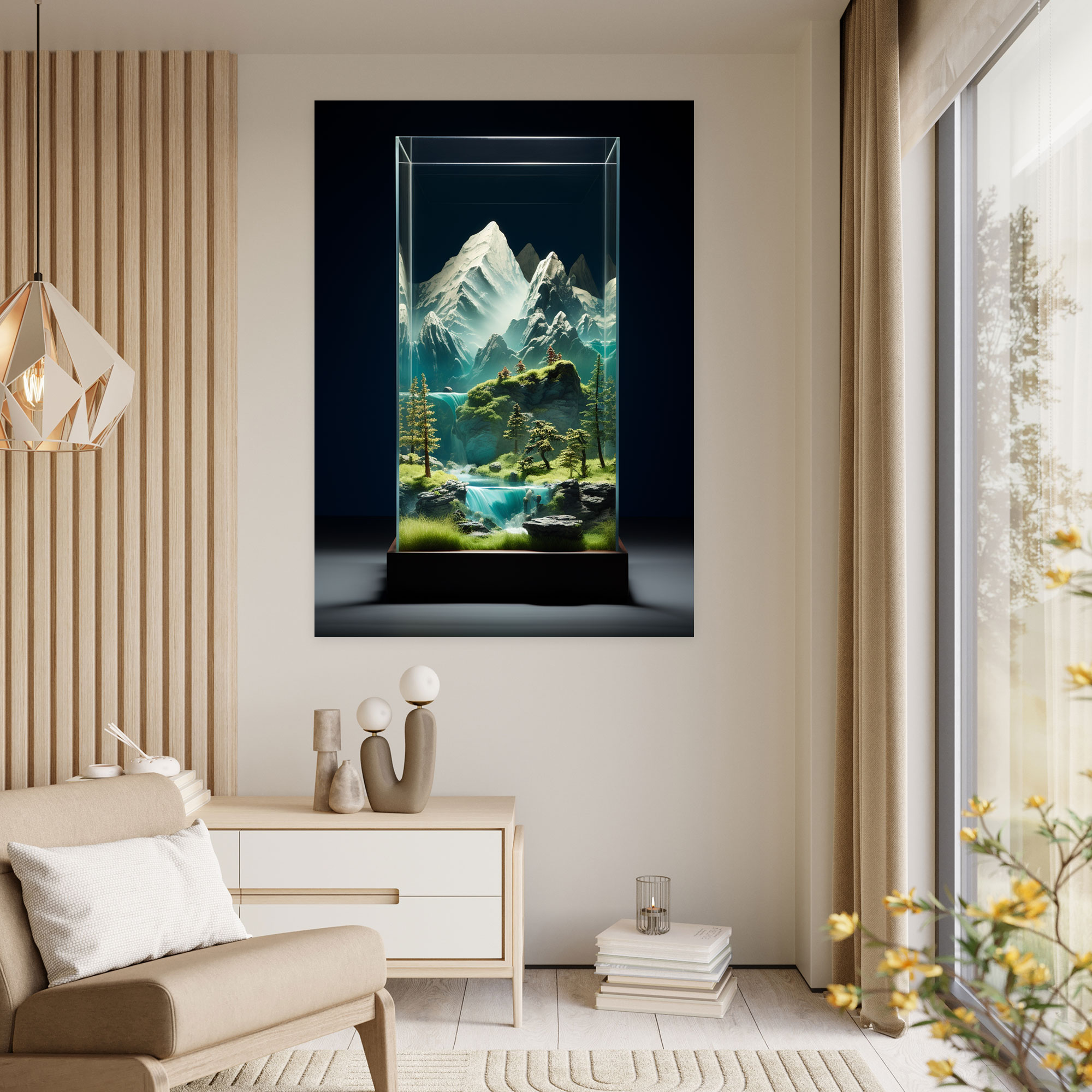 Realistic Glass Sculpture Canvas Print - Realistic Glass Sculpture, Realistic Glass Sculpture, Wall Art, Canvas