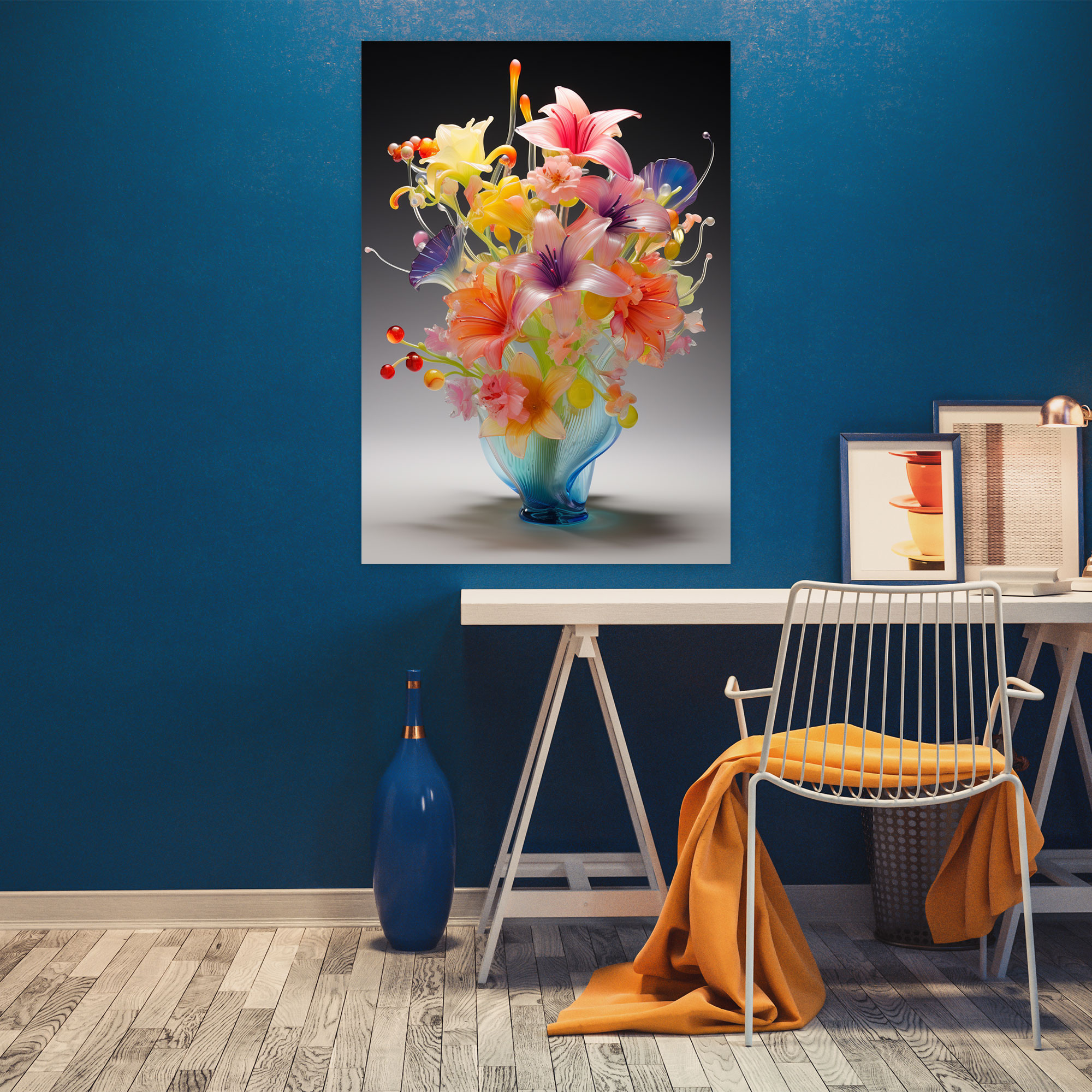 Realistic Glass Sculpture Canvas Print - Realistic Glass Sculpture, Canvas Wall Art, Wall Art, Realistic Glass Sculpture