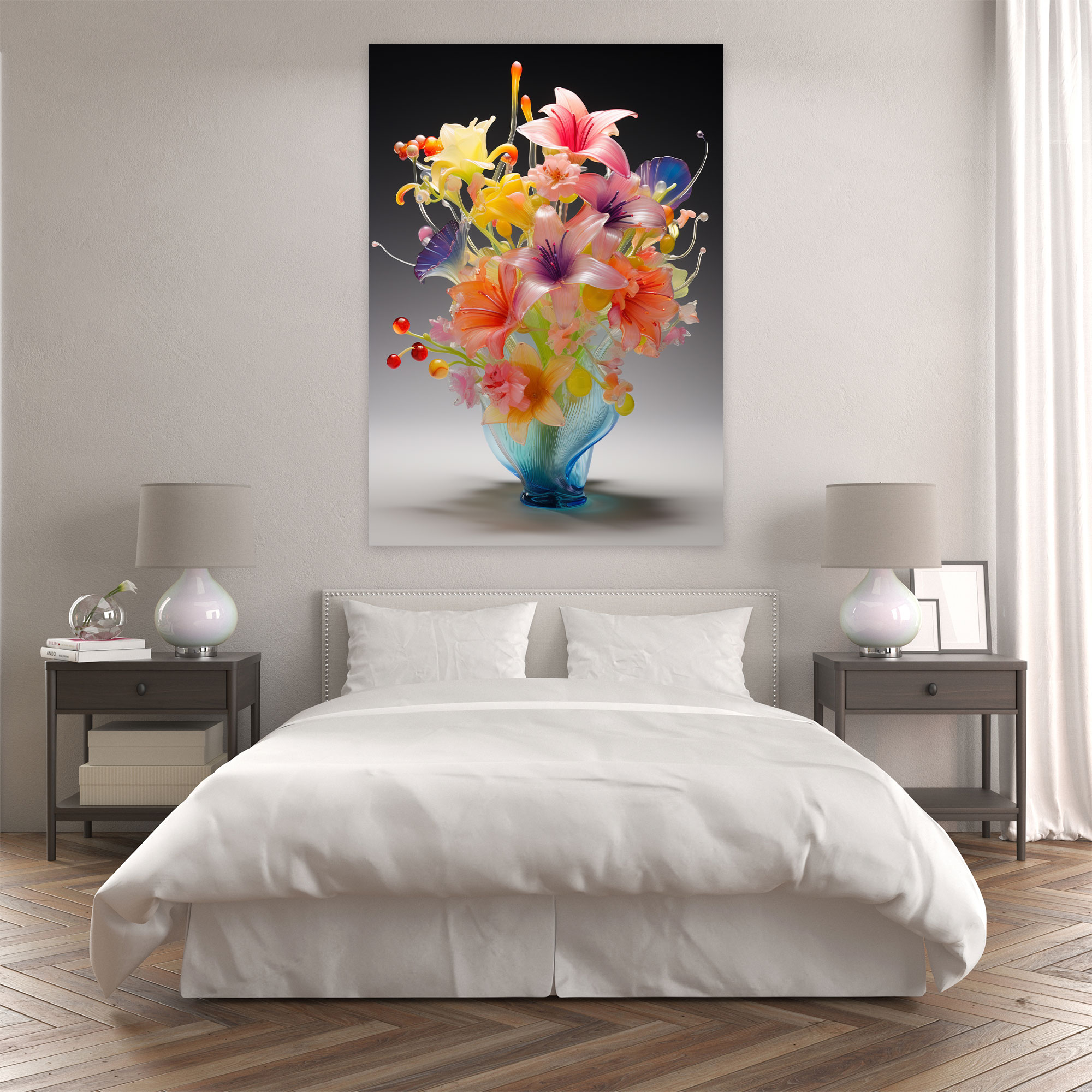 Realistic Glass Sculpture Canvas Print - Realistic Glass Sculpture, Canvas Wall Art, Wall Art, Realistic Glass Sculpture