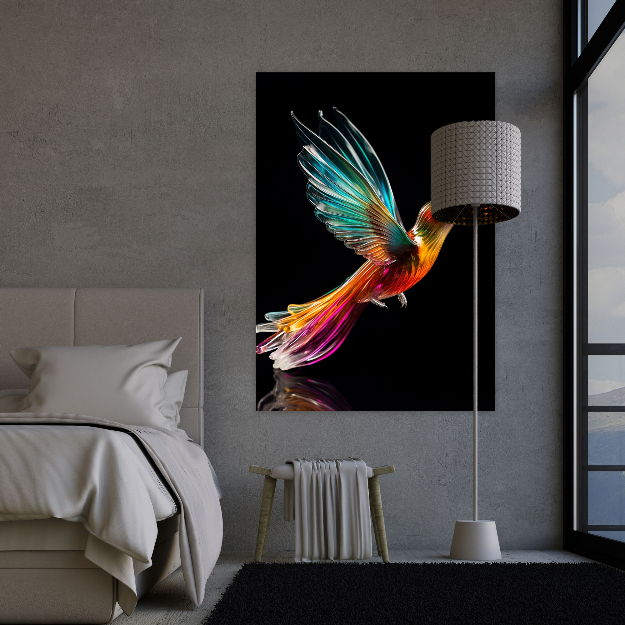 Realistic Glass Sculpture Wall Decoration - Realistic Glass Sculpture, Canvas, Home Decoration, Wall Decoration