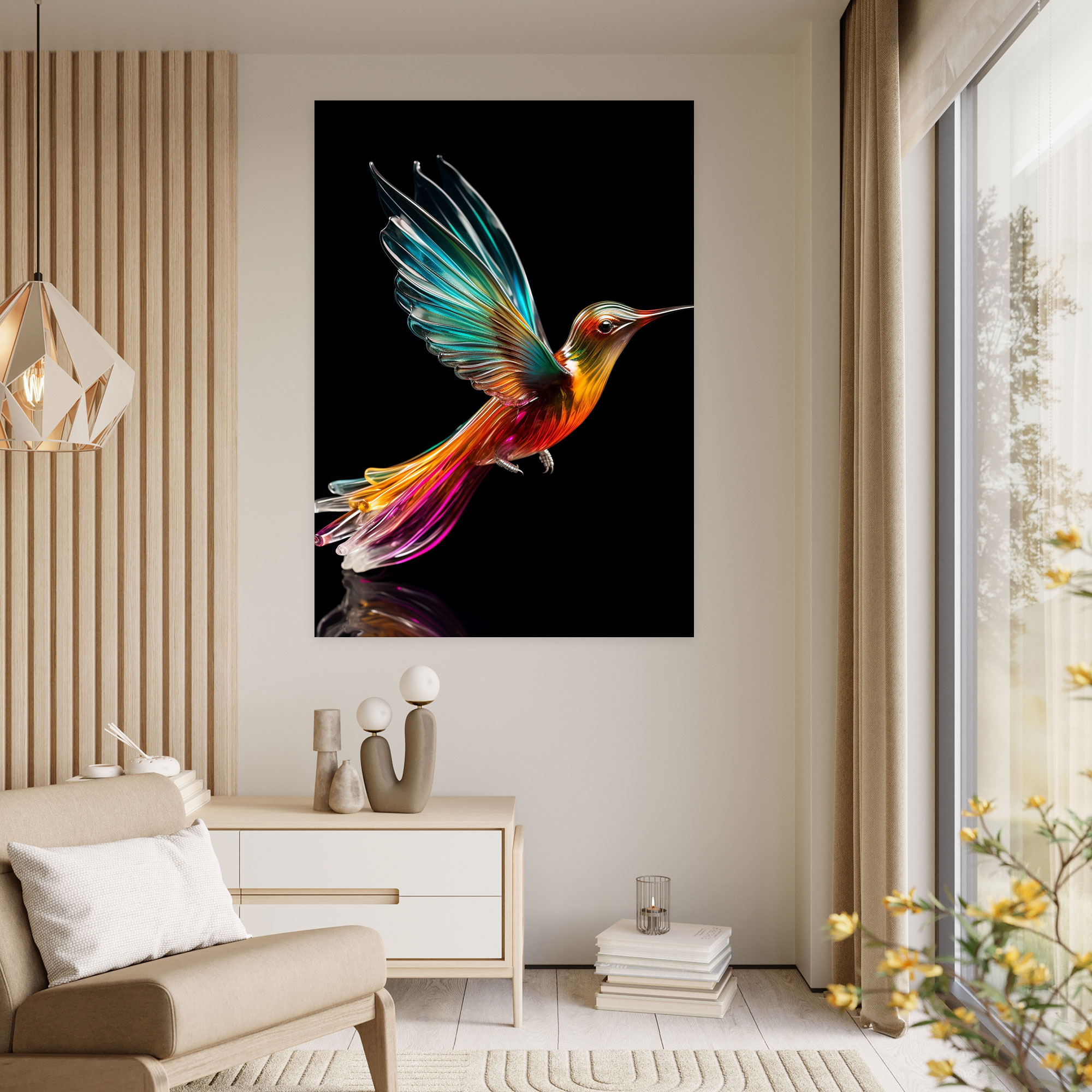 Realistic Glass Sculpture Wall Decoration - Realistic Glass Sculpture, Canvas, Home Decoration, Wall Decoration
