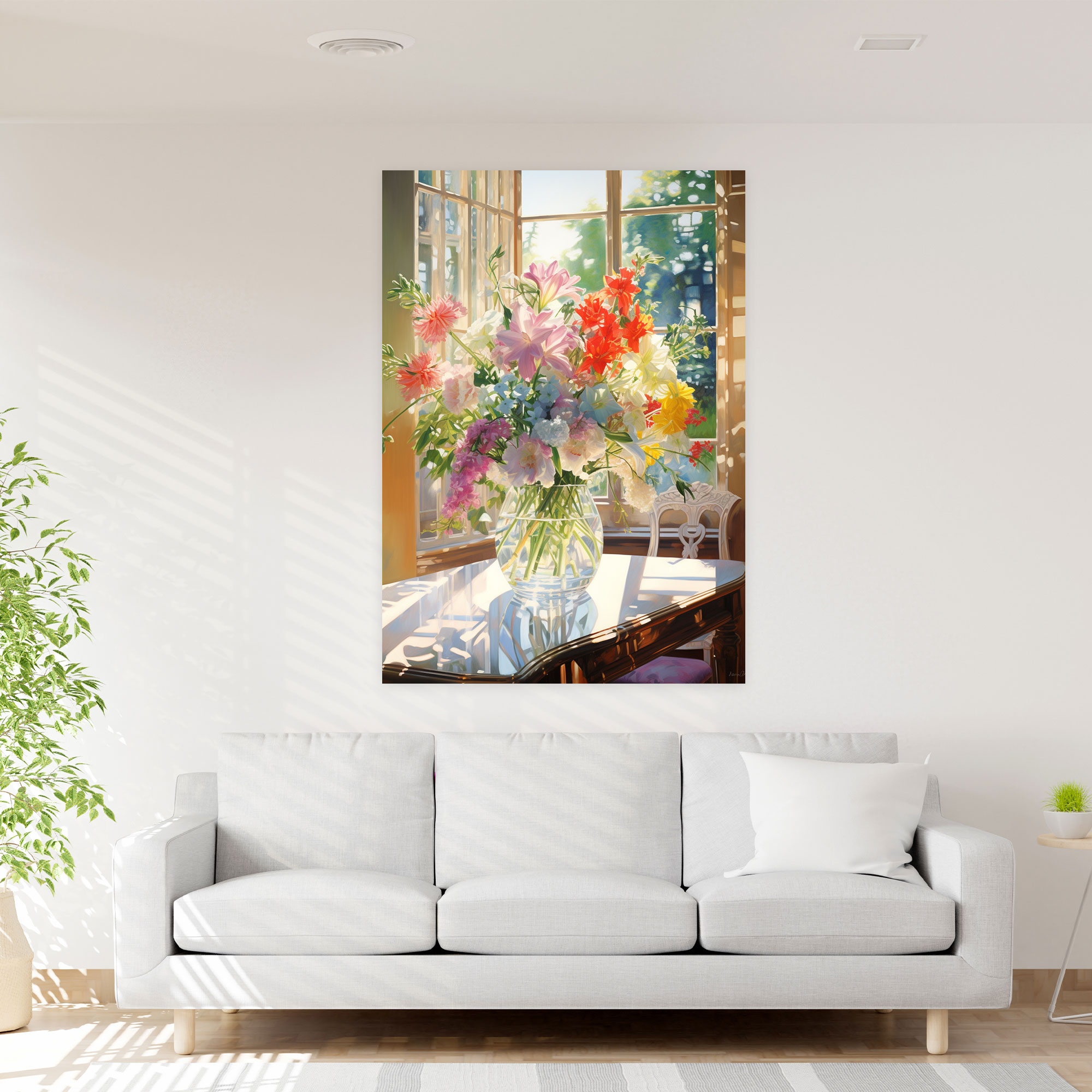 Realistic Glass Sculpture Canvas Print - Realistic Glass Sculpture, Beauty, Wall Decoration, Canvas Wall Art
