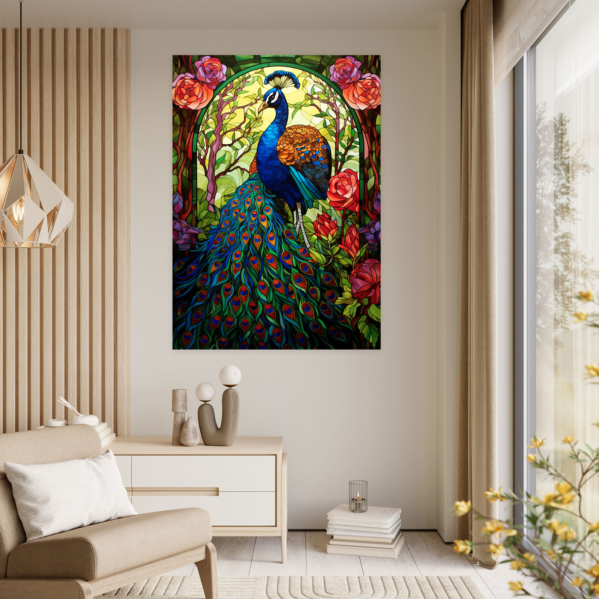 Realistic Glass Sculpture Wall Decoration - Realistic Glass Sculpture, Canvas, Vivid Colors, Realistic Glass Sculpture