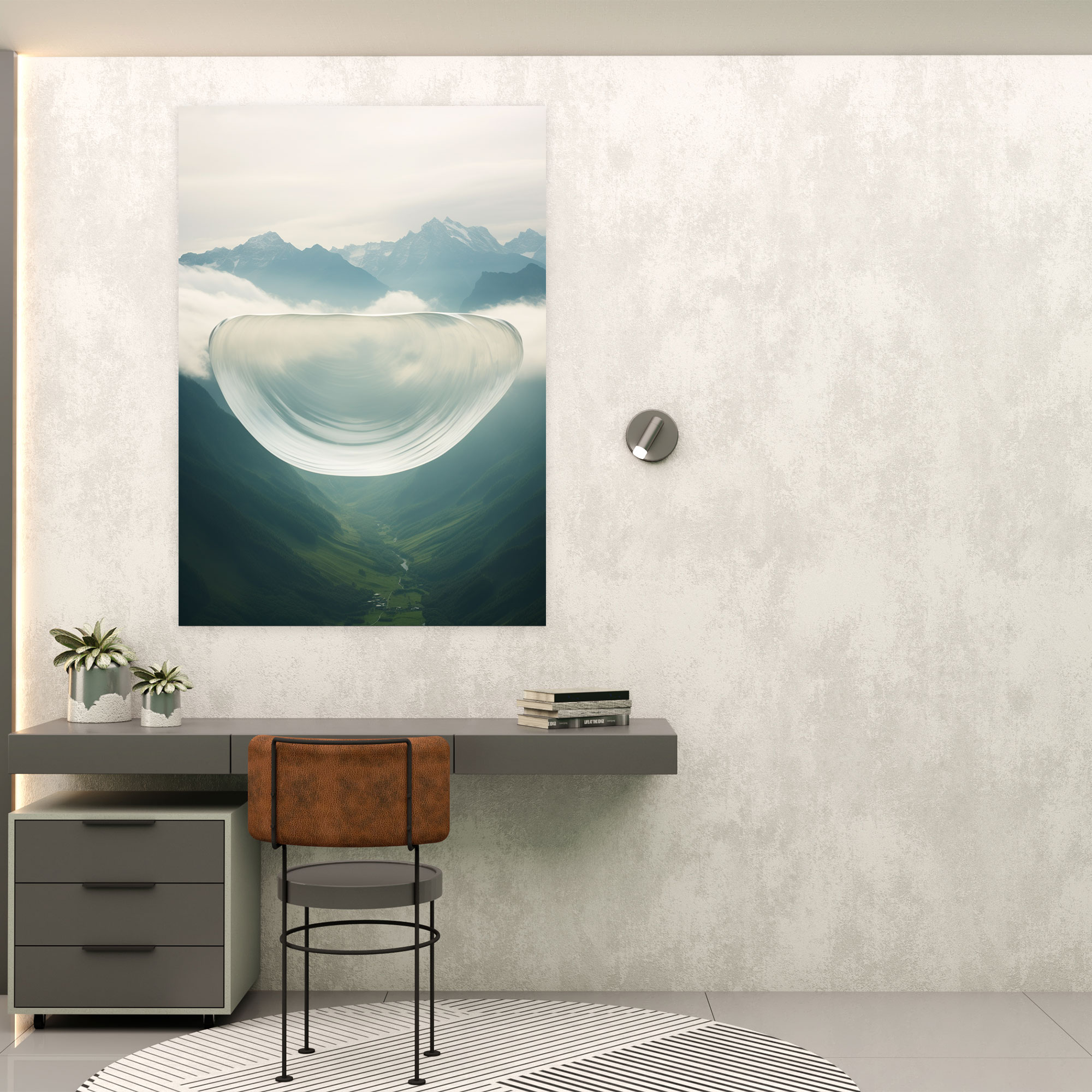 Realistic Glass Sculpture Wall Art - Realistic Glass Sculpture, Serenity, Wall Art, Transparent Glass