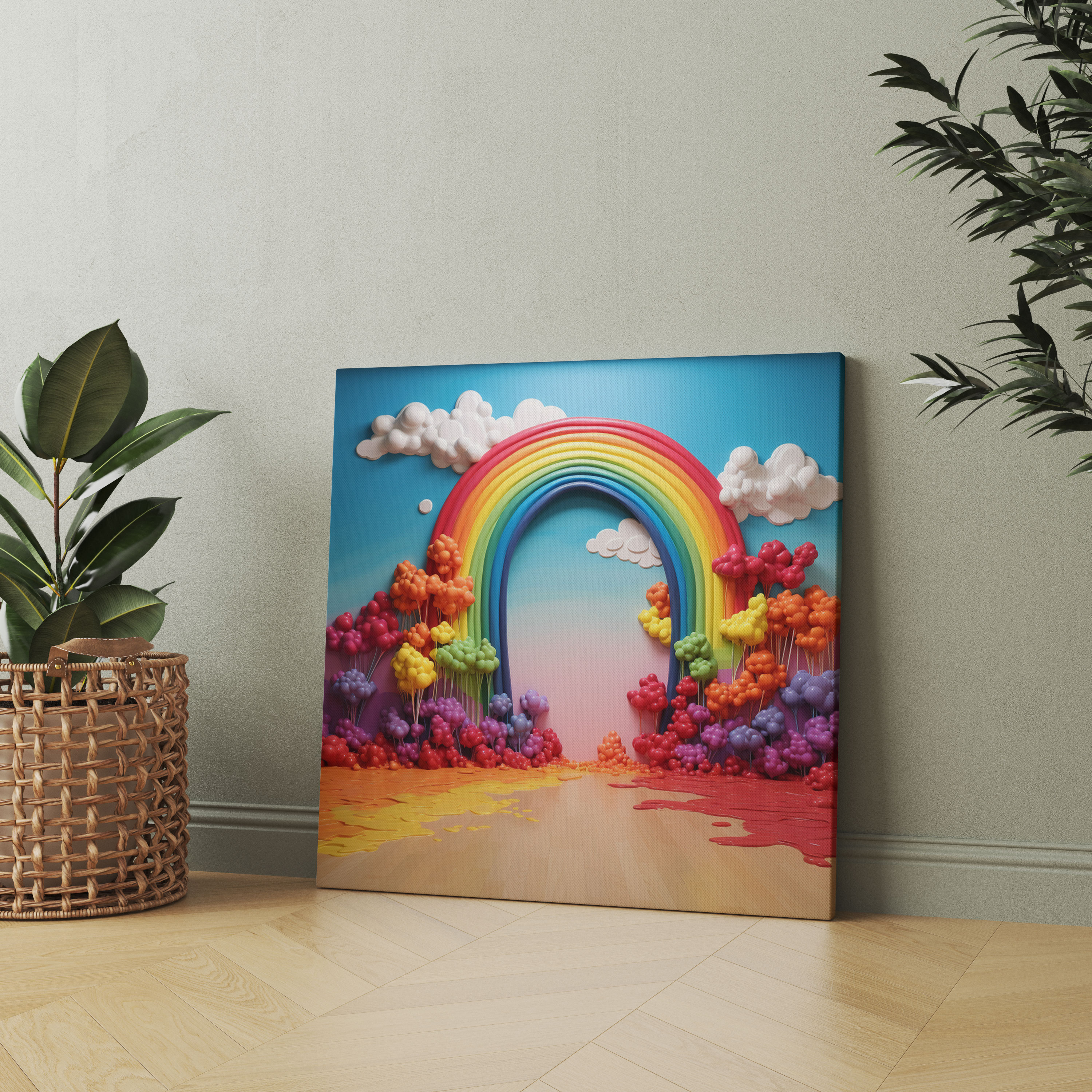 Rainbow Wall Art - Rainbow, Wall Art, Colorful, Canvas