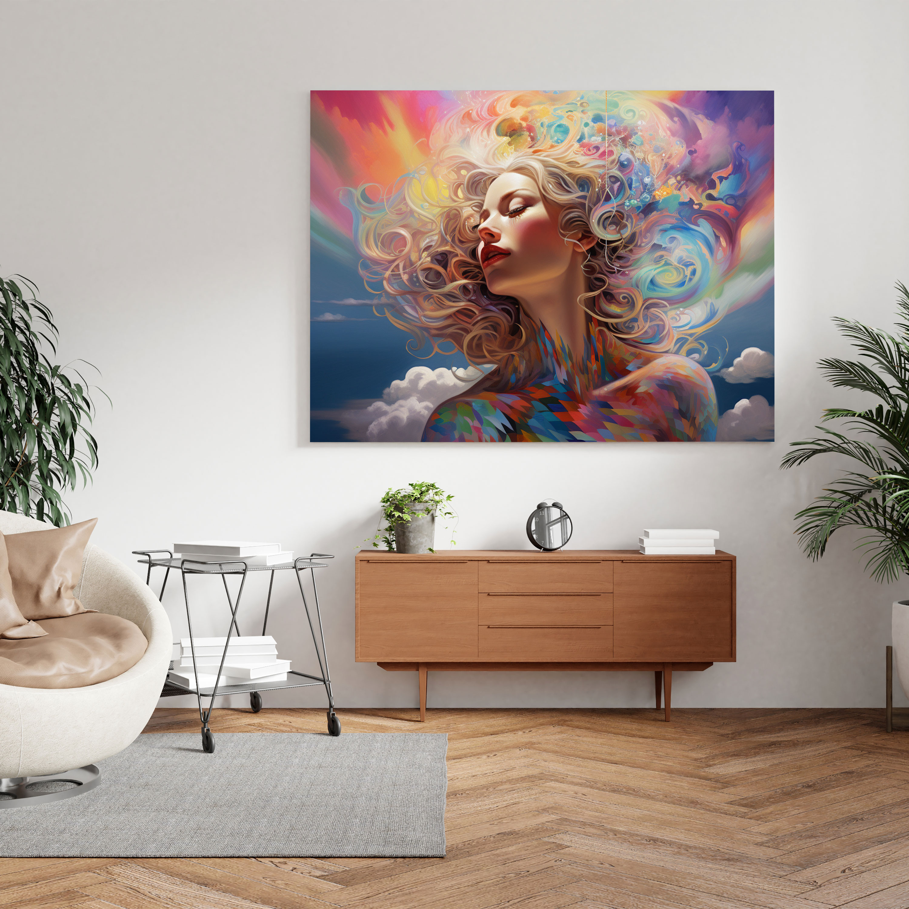Dreamy Rainbow Canvas Print - Rainbow, Dreamy, Wall Art, Home Decoration