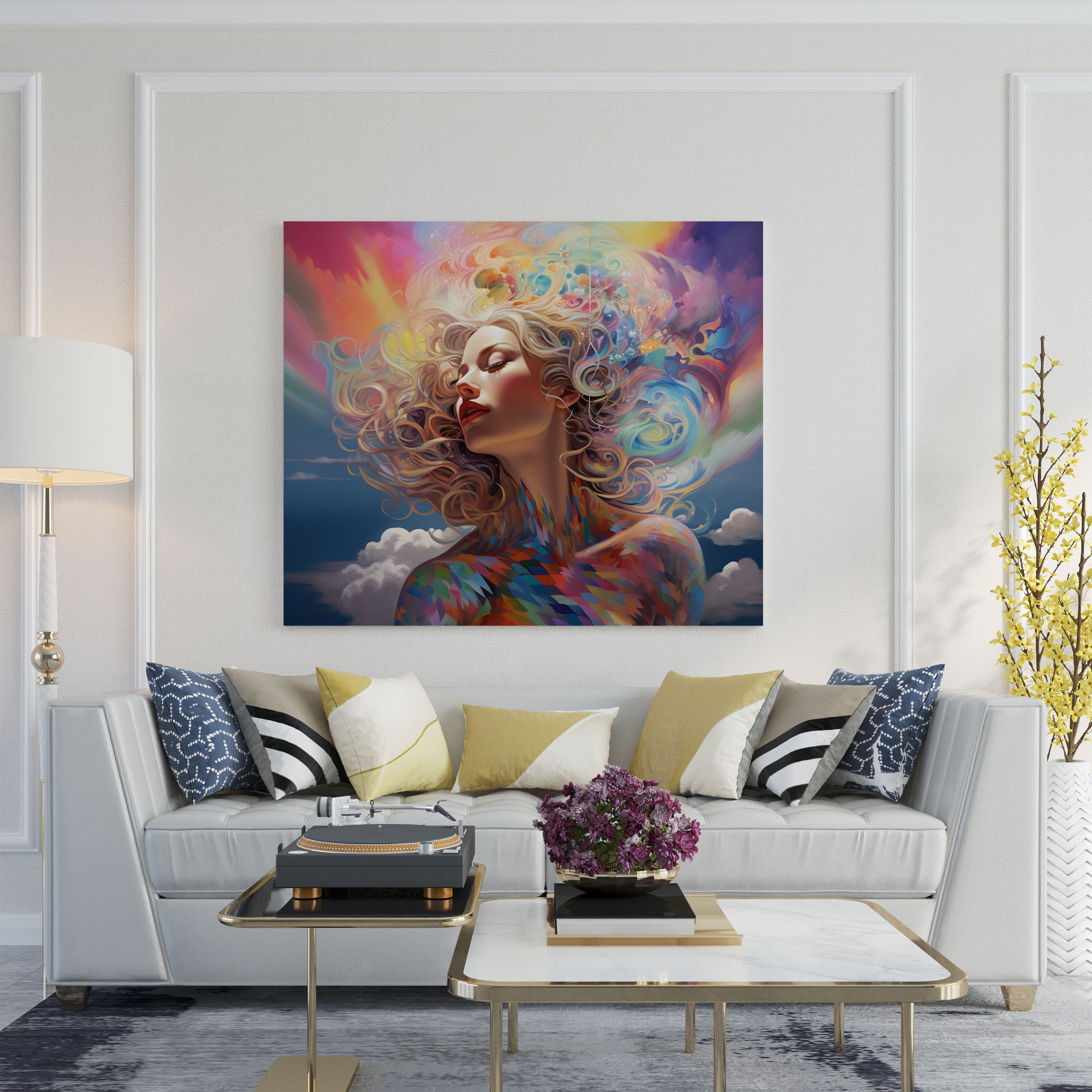 Dreamy Rainbow Canvas Print - Rainbow, Dreamy, Wall Art, Home Decoration