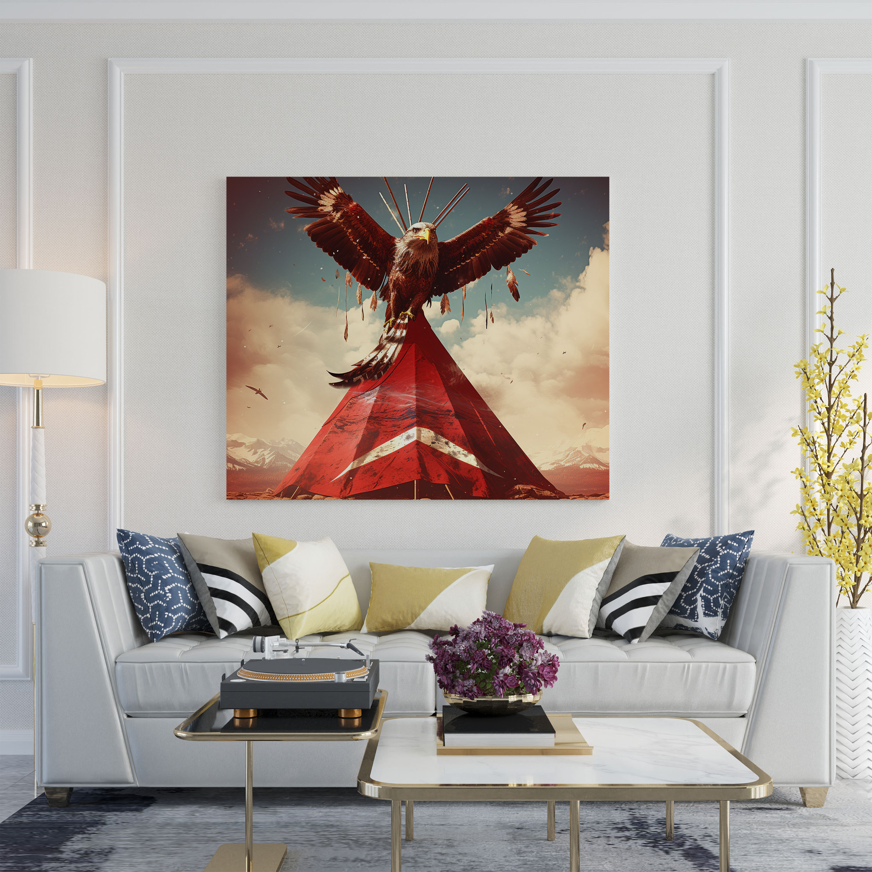Red Indian Canvas Print - Red Indian, Canvas Print, Home Decoration, Wall Decoration